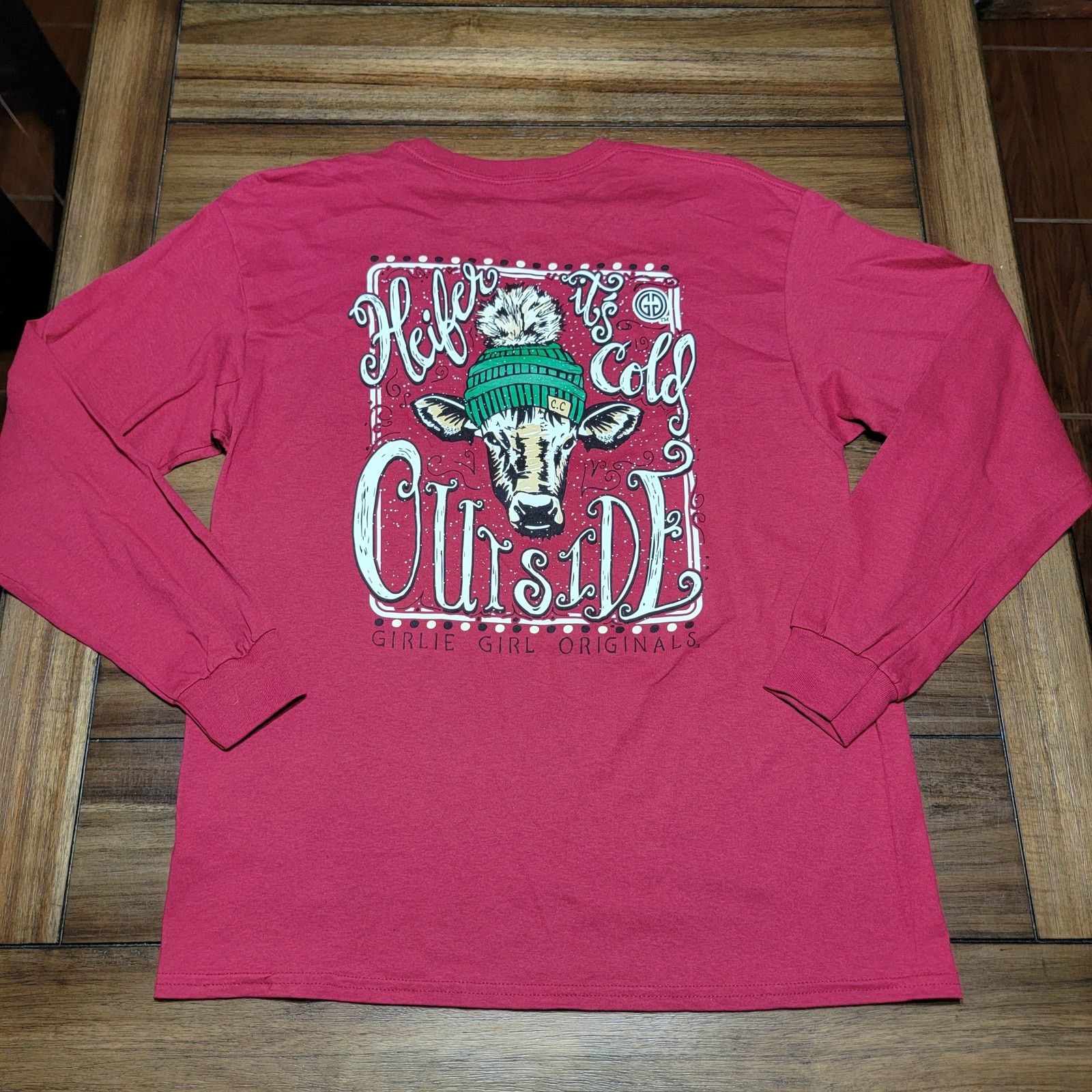 Other Girlie Girl Orig LS Tee "Heifer It's Cold Outside" -Large Size L / US 10 / IT 46 - 1 Thumbnail