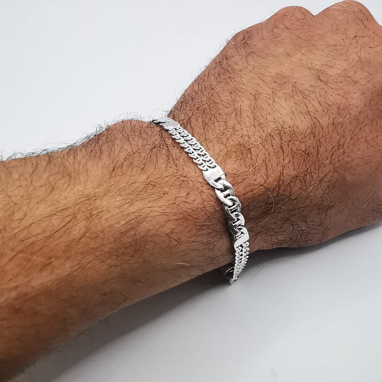 Sterling Silver Vintage Bracelet Jewelry,925 Sterling Silver 11,89g Size ONE SIZE - 7 Thumbnail