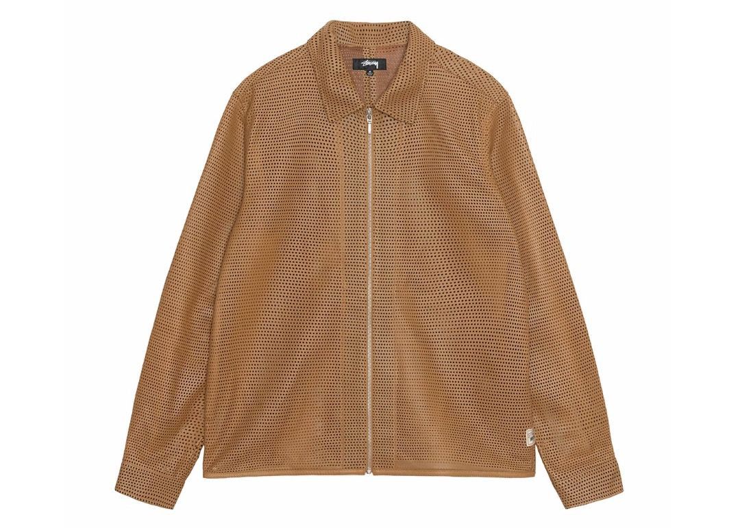 Stussy Stussy Perforated Leather Jacket L Size US L / EU 52-54 / 3 - 3 Thumbnail