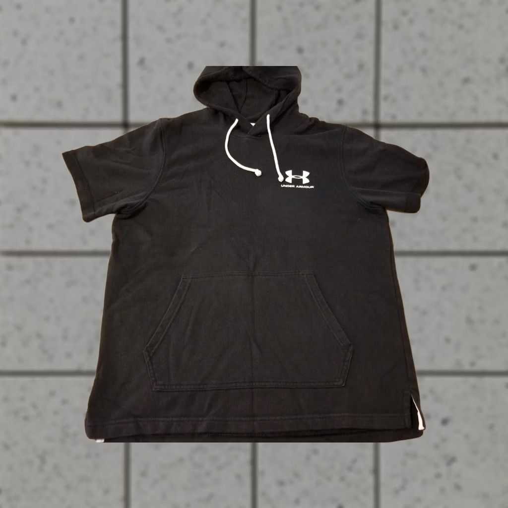 Under Armour Under Armour Sleeveless Hoodie Sweater Shirt L Large Black Athletic Gym Mens Size US L / EU 52-54 / 3 - 1 Thumbnail