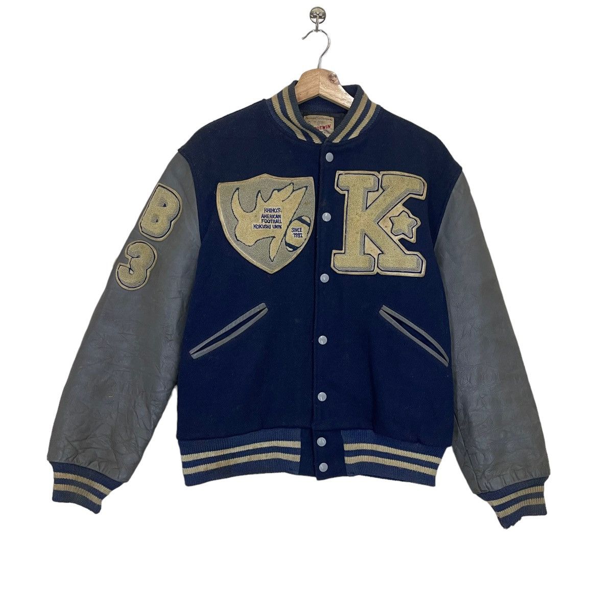 Other 90s Butwin Wool Varsity Sleeve Leather Varsity Jacket Size US M / EU 48-50 / 2 - 8 Thumbnail