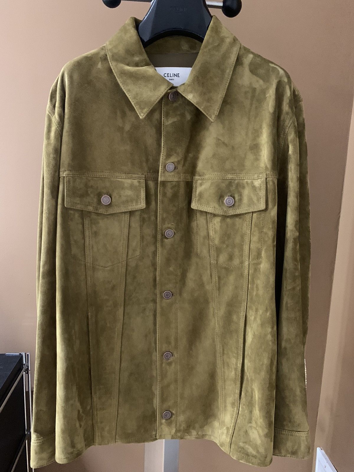 Celine Celine 2023SS Suede Fringe trucker jacket Size US M / EU 48-50 / 2 - 1 Thumbnail
