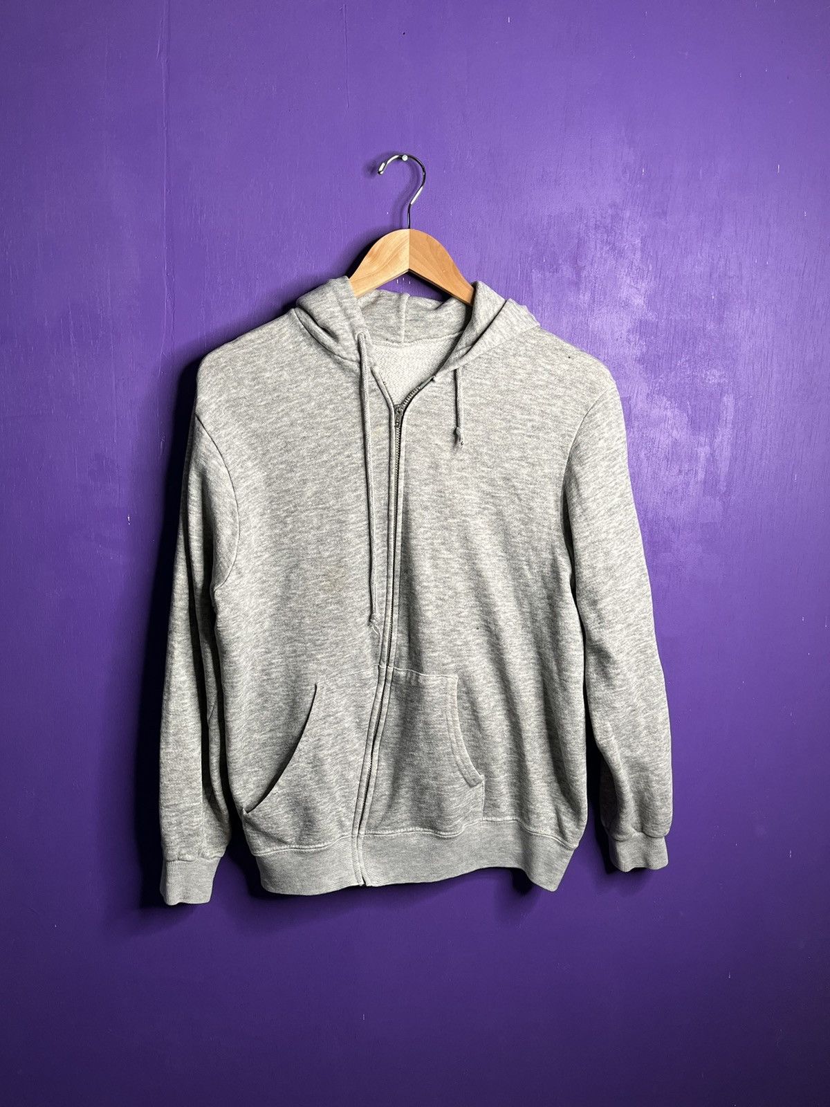 Vintage Vintage 70s/80s essential blank zip up hoodie Size US M / EU 48-50 / 2 - 1 Thumbnail