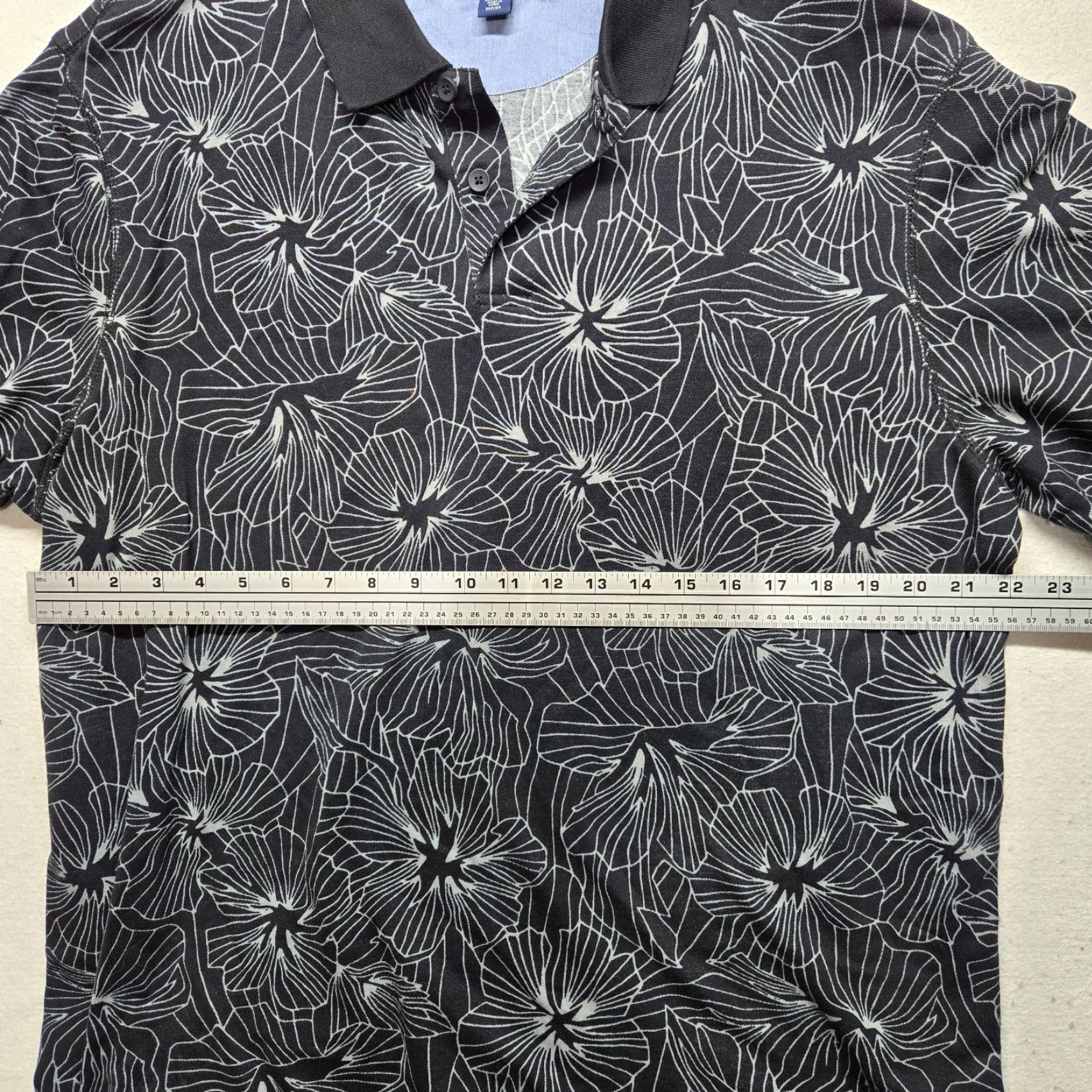 Vintage Saddlebred Polo Shirt Short Sleeve Adult Men XL Black Floral Hawaiian 90s? Size US XL / EU 56 / 4 - 4 Thumbnail
