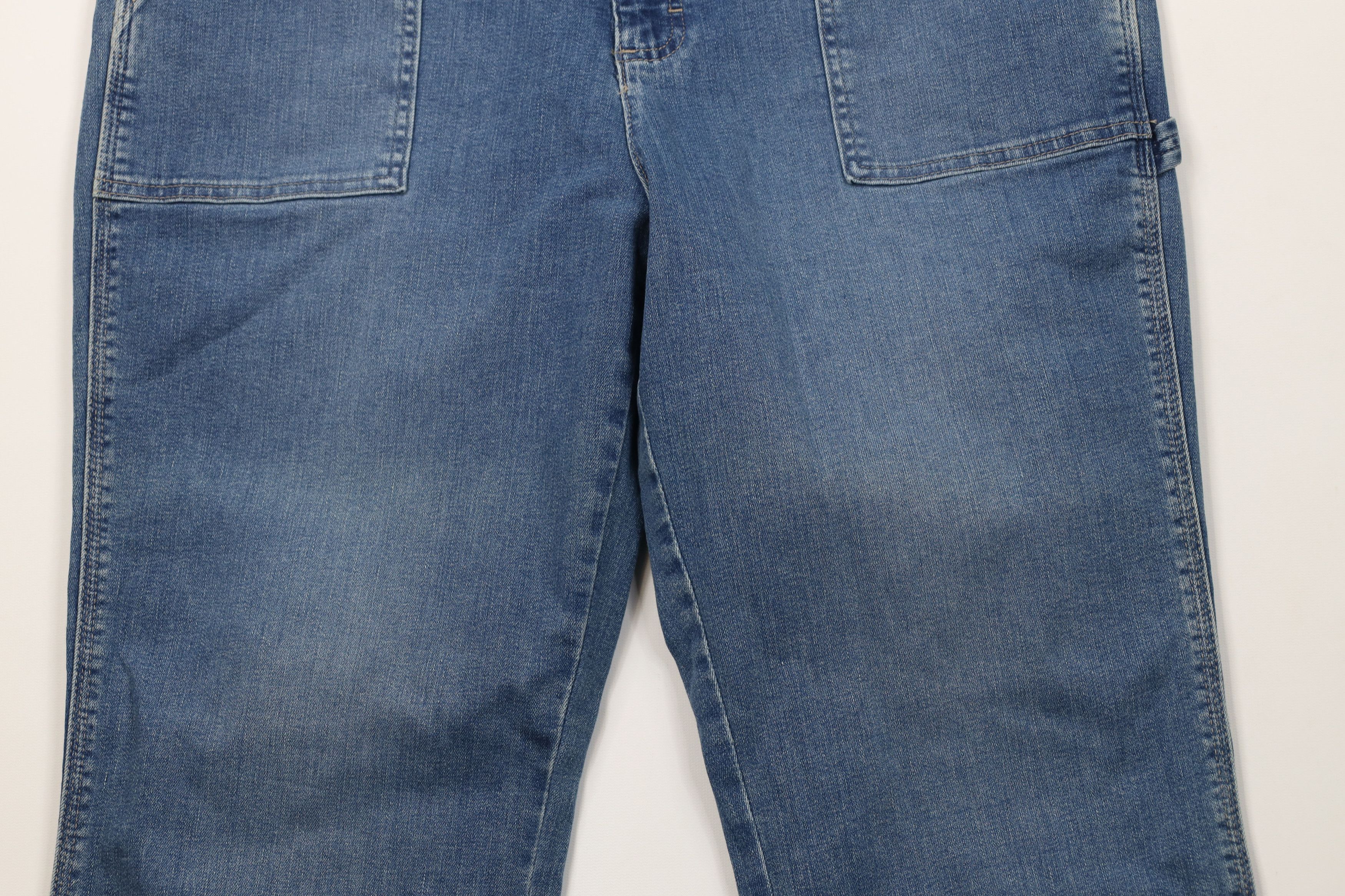 Lee Vintage Lee Workwear Stretch Utility Wide Leg Dungaree Jeans Size XXL / US 16-18 / IT 52-54 - 3 Thumbnail