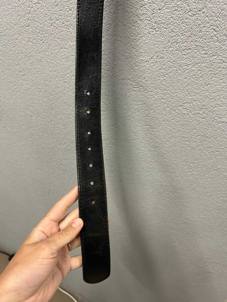 Diesel Diesel mens black leather belt 100/40 Size 40 - 8 Thumbnail