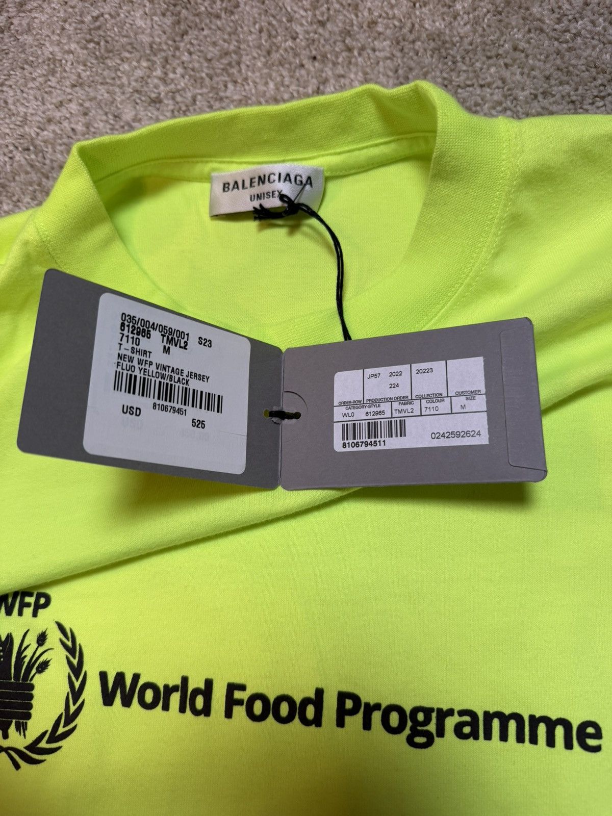 Balenciaga Balenciaga World Food Programme T-Shirt Size US M / EU 48-50 / 2 - 4 Thumbnail