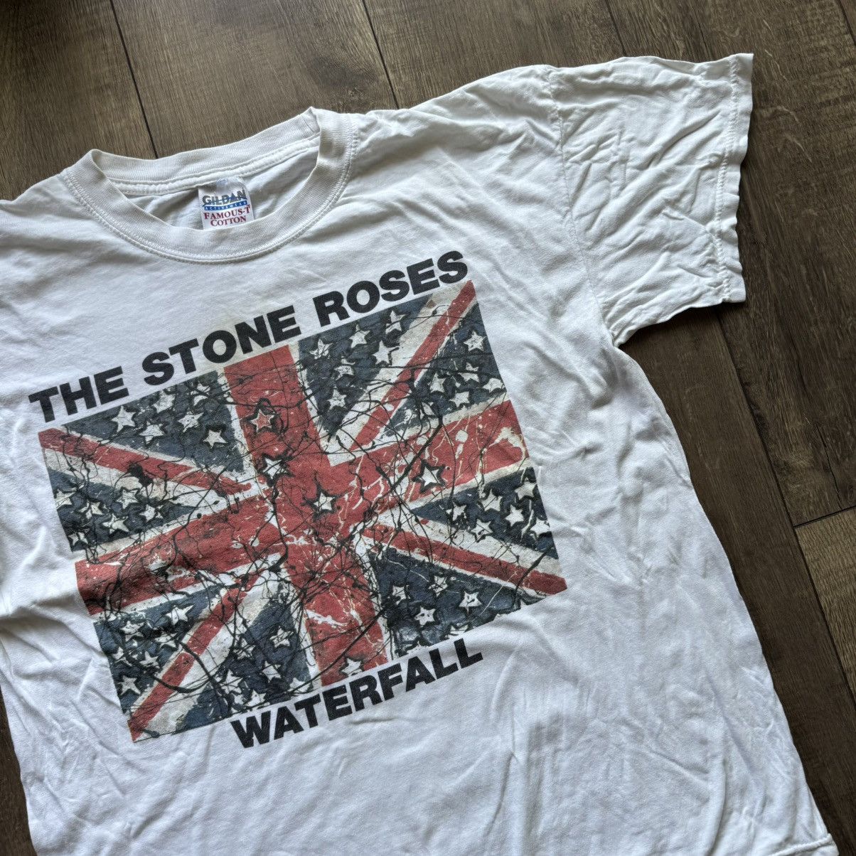 Band Tees × Japanese Brand × Vintage 90s The Stone Roses Waterfall Psychodelic Vintage Tee Shirt Size US L / EU 52-54 / 3 - 6 Thumbnail