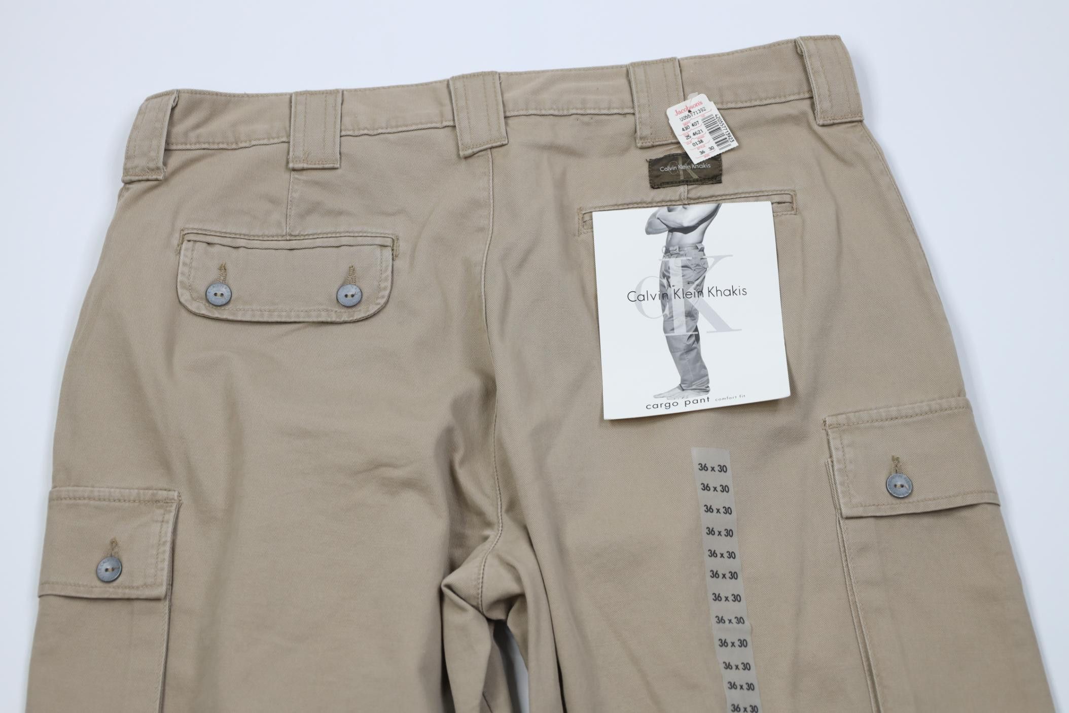 Calvin Klein Deadstock Vintage 90s Y2K Calvin Klein Wide Leg Cargo Pants Size US 36 / EU 52 - 9 Thumbnail