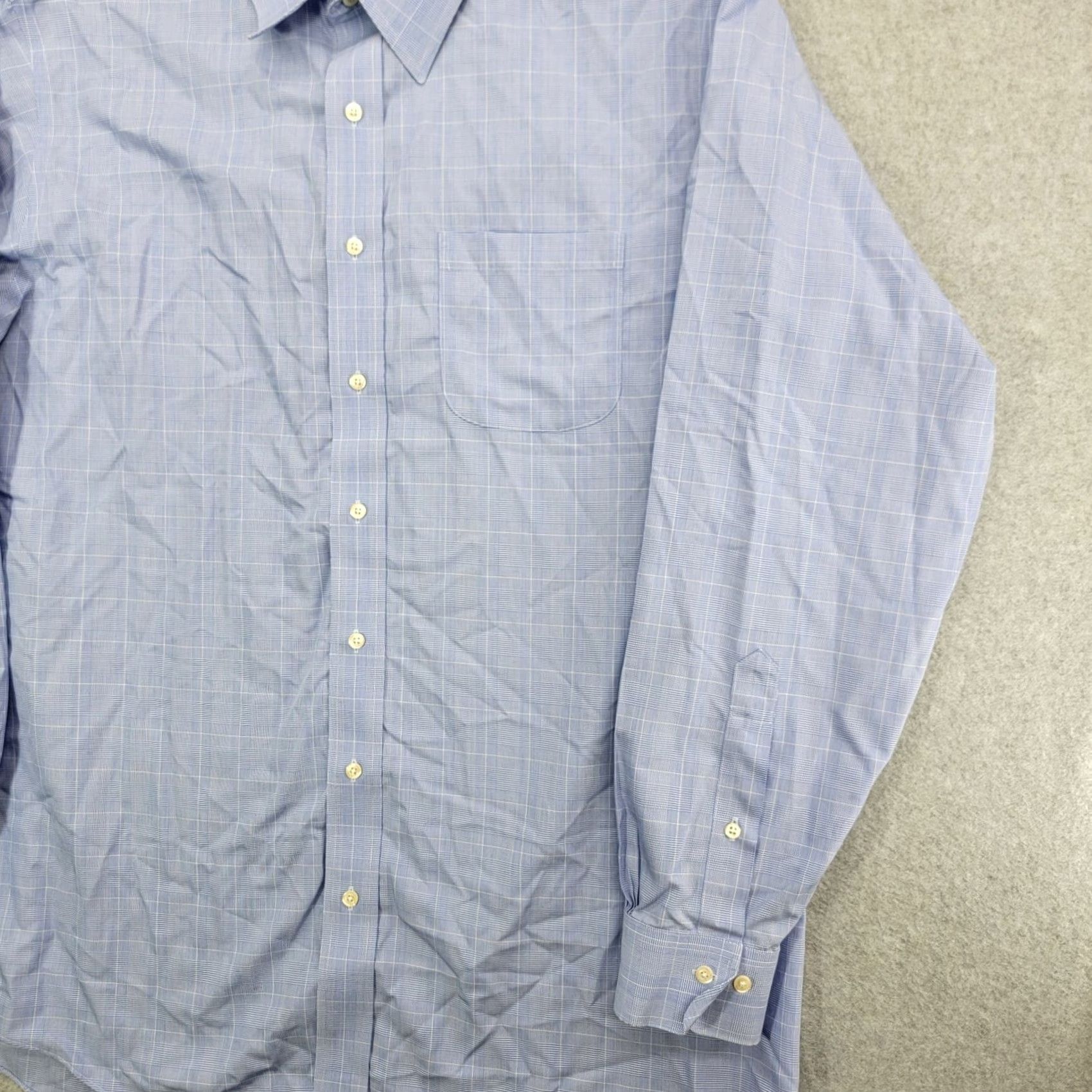 Brooks Brothers Brooks Brothers 346 Shirt Men Size 17 Blue Button Up Regular Fit No Iron -6/7 100% Cotton Dress Shirt Weekday Office Casual Business Ladies Mens Girls Size US XL / EU 56 / 4 - 4 Thumbnail