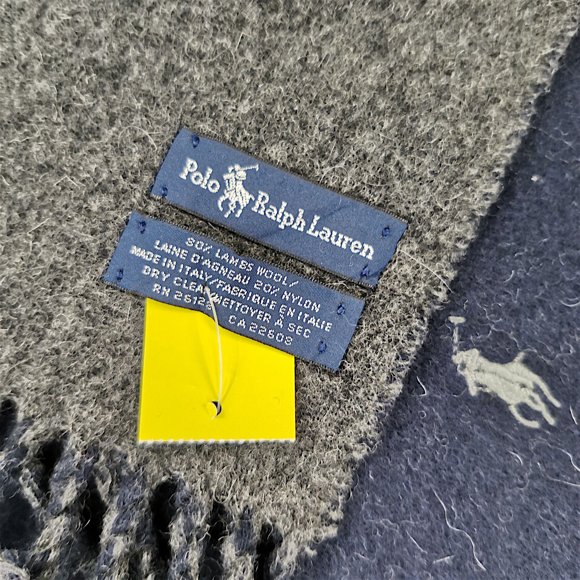 Vintage Polo Ralph Lauren Scarf Wool Fringe Scarves