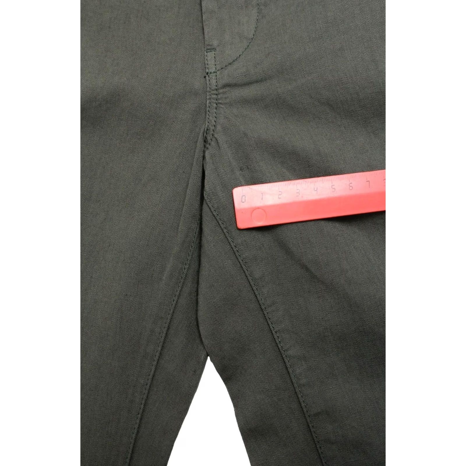 Diesel DIESEL Flairlegg-a Regular-Flare 00DQZ Trousers Women's W26 Linen Blend Zip Green Size 26" / US 2 / IT 38 - 8 Thumbnail