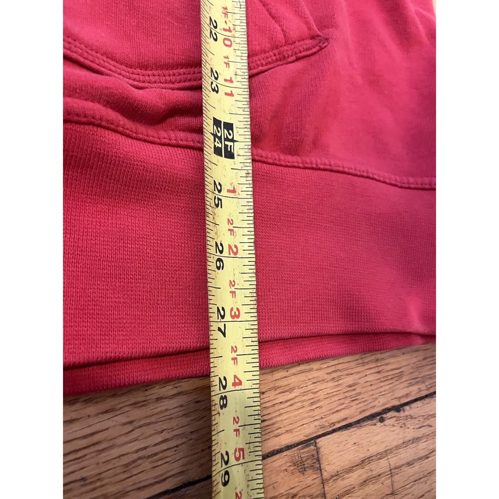 Nike VINTAGE Nike Hoodie Mens XL Red Embroidered Logo Big Swoosh, 90s Y2K, Pullover, Fleece, Heavyweight, Drawstring Hooded, Pockets, Graphic Print Size US XL / EU 56 / 4 - 3 Thumbnail