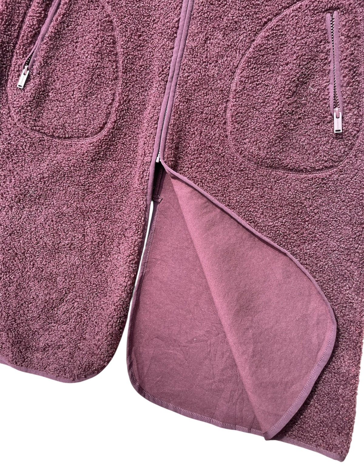 Undercover RARE🔥 Vintage Gu x Undercover Dark Maroon Long Sherpa Jacket Size US XS / EU 42 / 0 - 12 Thumbnail