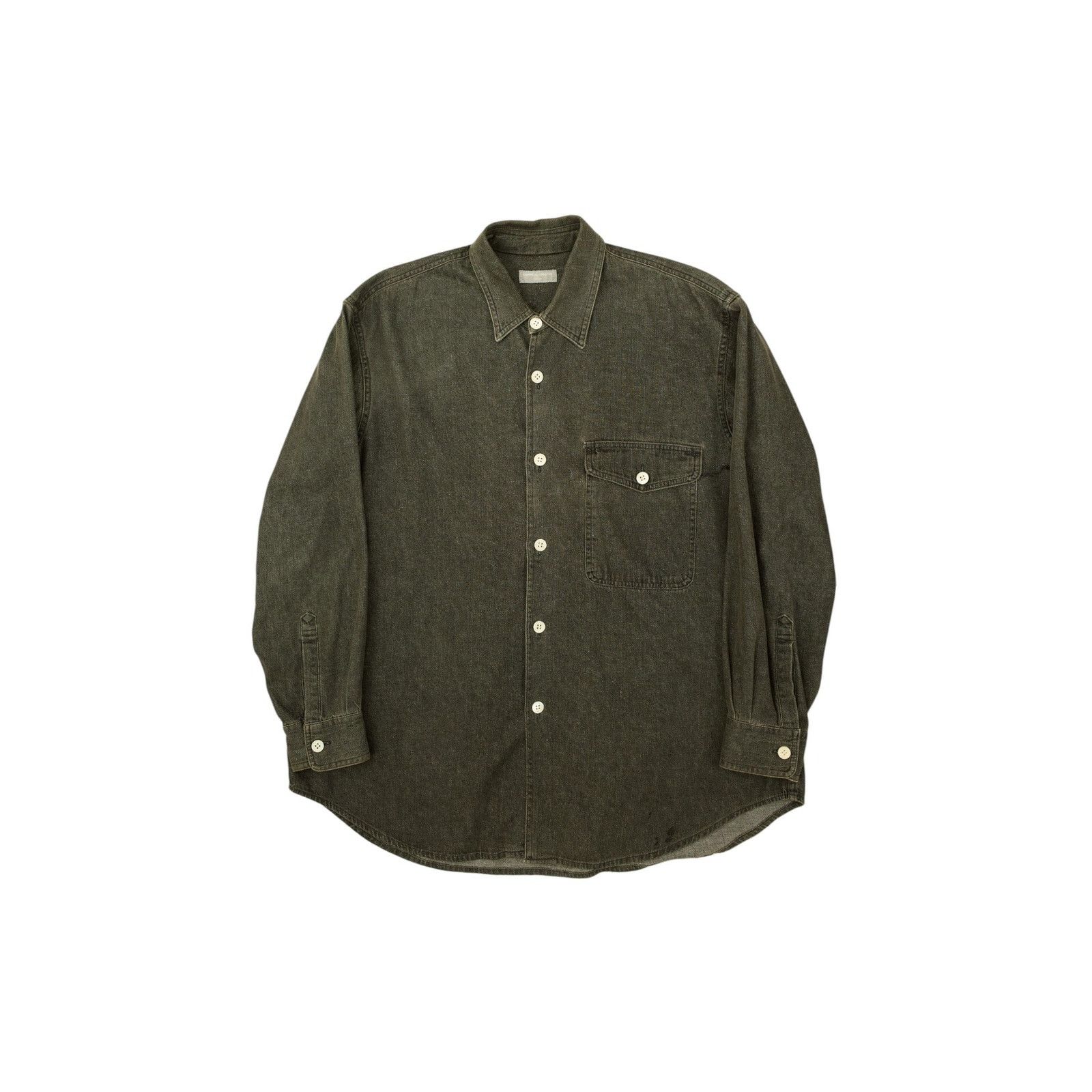 Comme des Garcons Homme Grey Denim Button Up Shirt Size US M / EU 48-50 / 2 - 1 Thumbnail