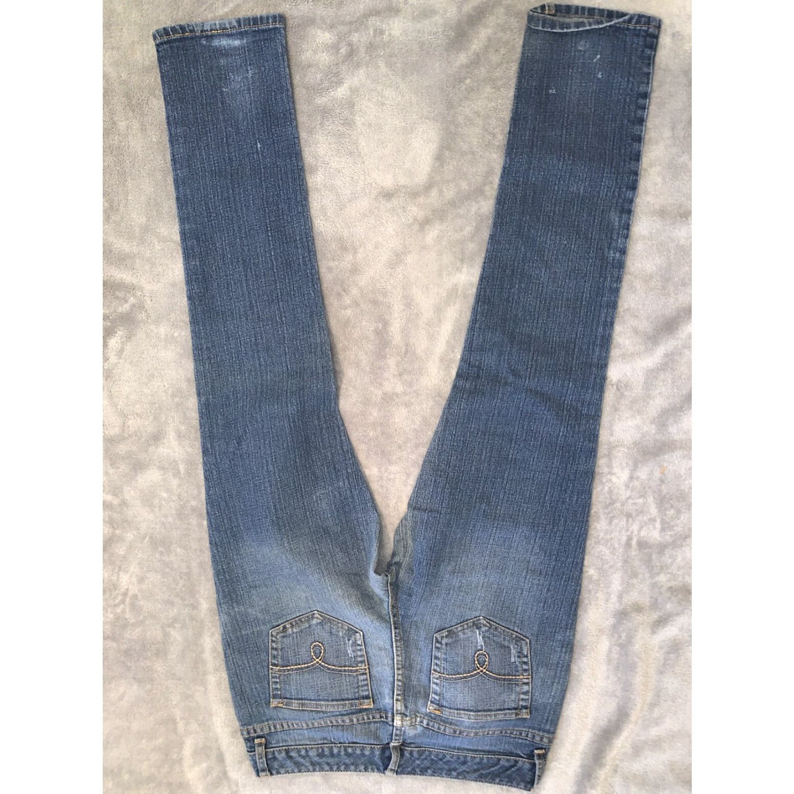 Vintage AMERICAN RAG Curvy Skinny Denim Jeans Womens Size 3S AN1 Size 26" / US 2 / IT 38 - 2 Thumbnail