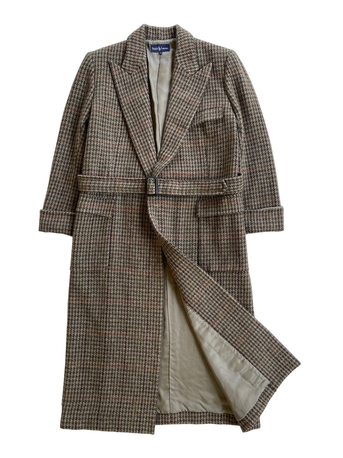 Ralph Lauren Ralph Lauren Houndstooth Checked Belted Longcoat Size M / US 6-8 / IT 42-44 - 2 Thumbnail