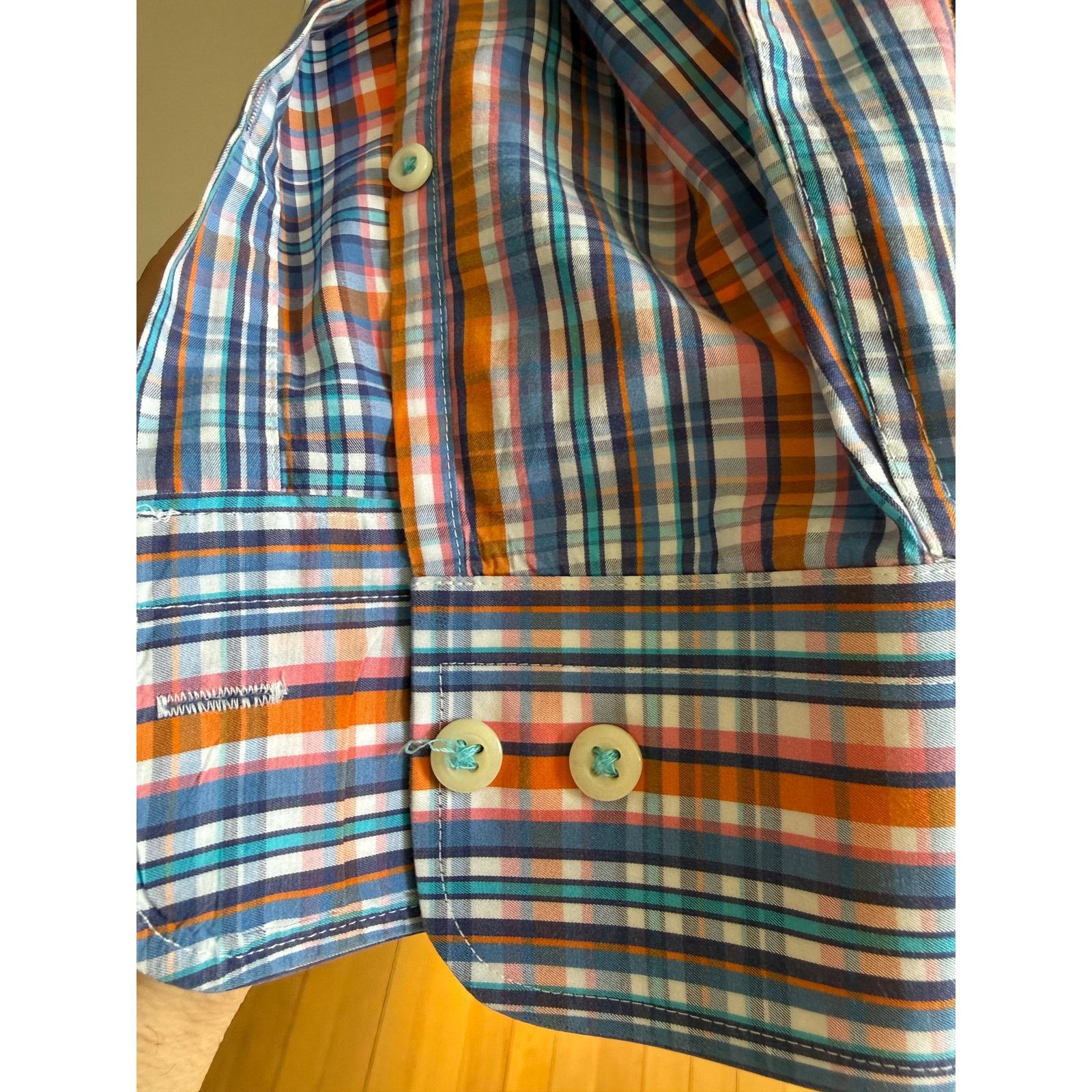 Peter Millar Vintage Peter Millar Crown Shirt Medium - Blue & Orange Size US M / EU 48-50 / 2 - 4 Thumbnail