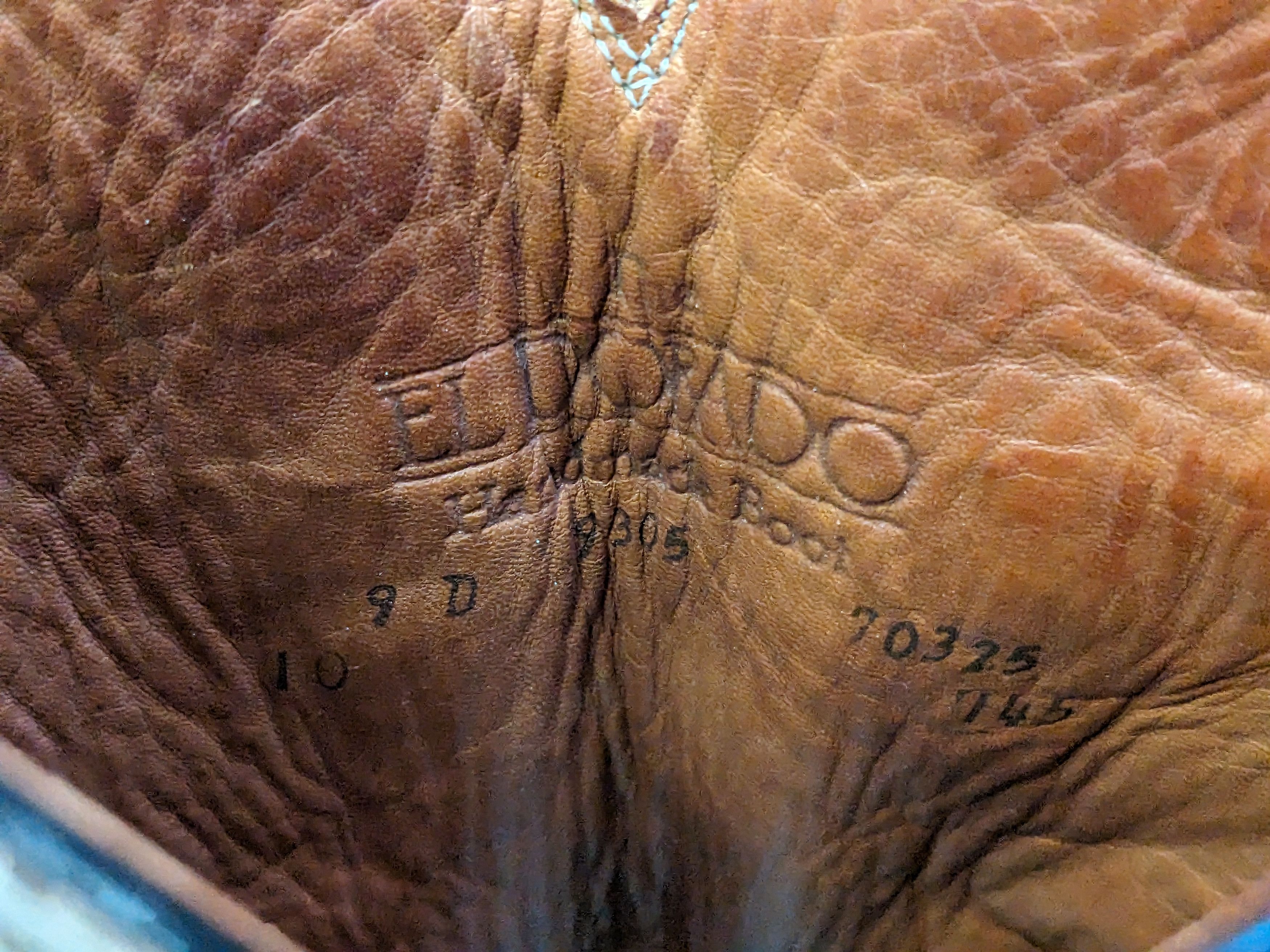 Genuine Leather El Dorado Cowboy Boots Taupe Leather 9 Western Botas Size US 9 / EU 42 - 4 Thumbnail