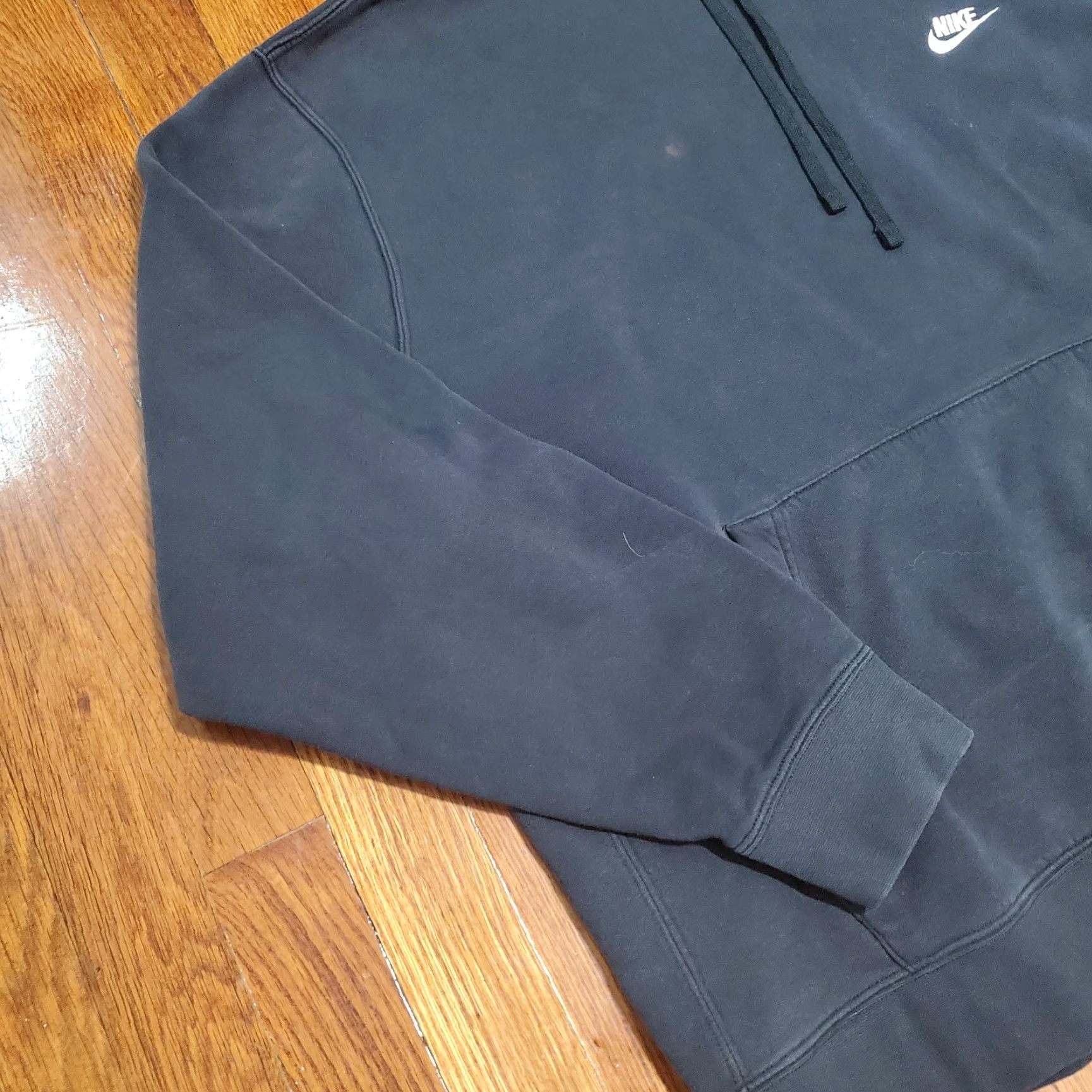 Nike Nike Sportswear Club Fleeve Pullover Hoodie Men XL Black Logo Faded BV2654 010 Size US XL / EU 56 / 4 - 2 Thumbnail
