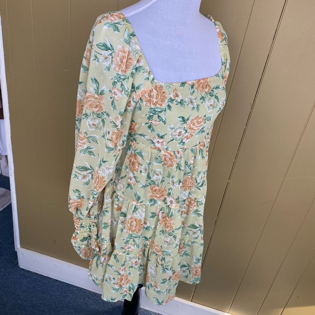Other Lush women S square neck floral print fully lined Longsleeve Size S / US 4 / IT 40 - 5 Thumbnail