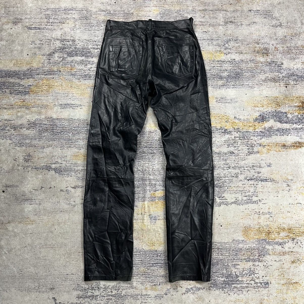 Helmut Lang Vintage Helmut lang leather pants Size US 30 / EU 46 - 2 Thumbnail