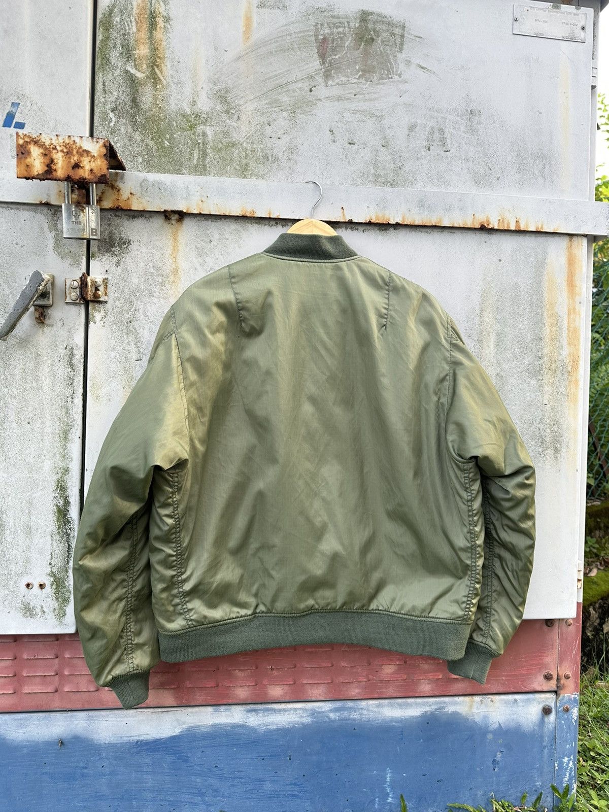 Vintage 🪖Vintage MA-1 Man Intermediate Phantom Bomber Jacket Size US L / EU 52-54 / 3 - 8 Thumbnail