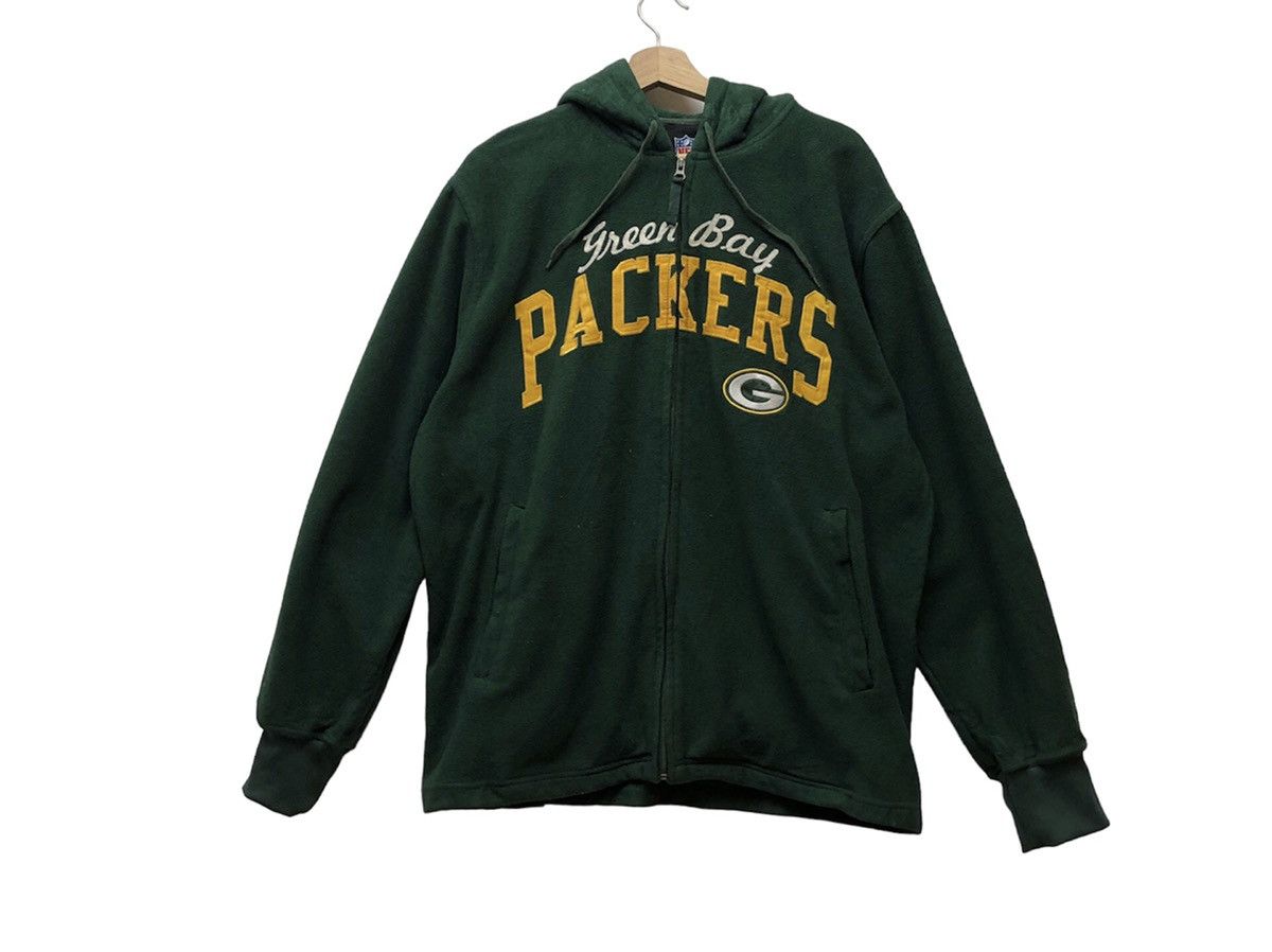 Vintage The Green Bay Packers Fleece Hoodie Sweatshirt NFL