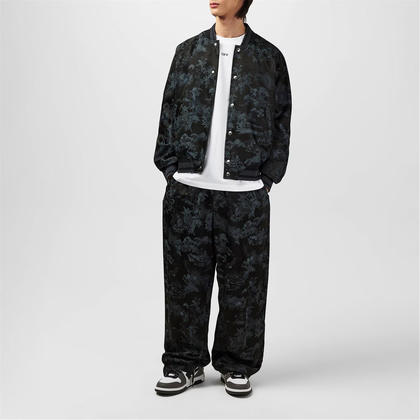 Off-White o1g2r1mq0326 Varsity Jacket in Black Size US M / EU 48-50 / 2 - 6 Thumbnail