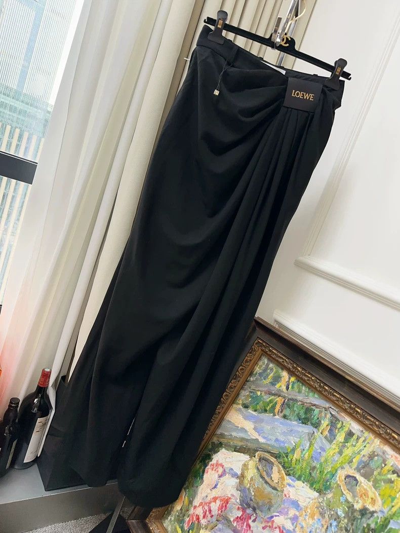 Loewe Loewe SS25 black irregular pleated wool hanging seven-poin Size 24" / US 00 / IT 34 - 1 Thumbnail