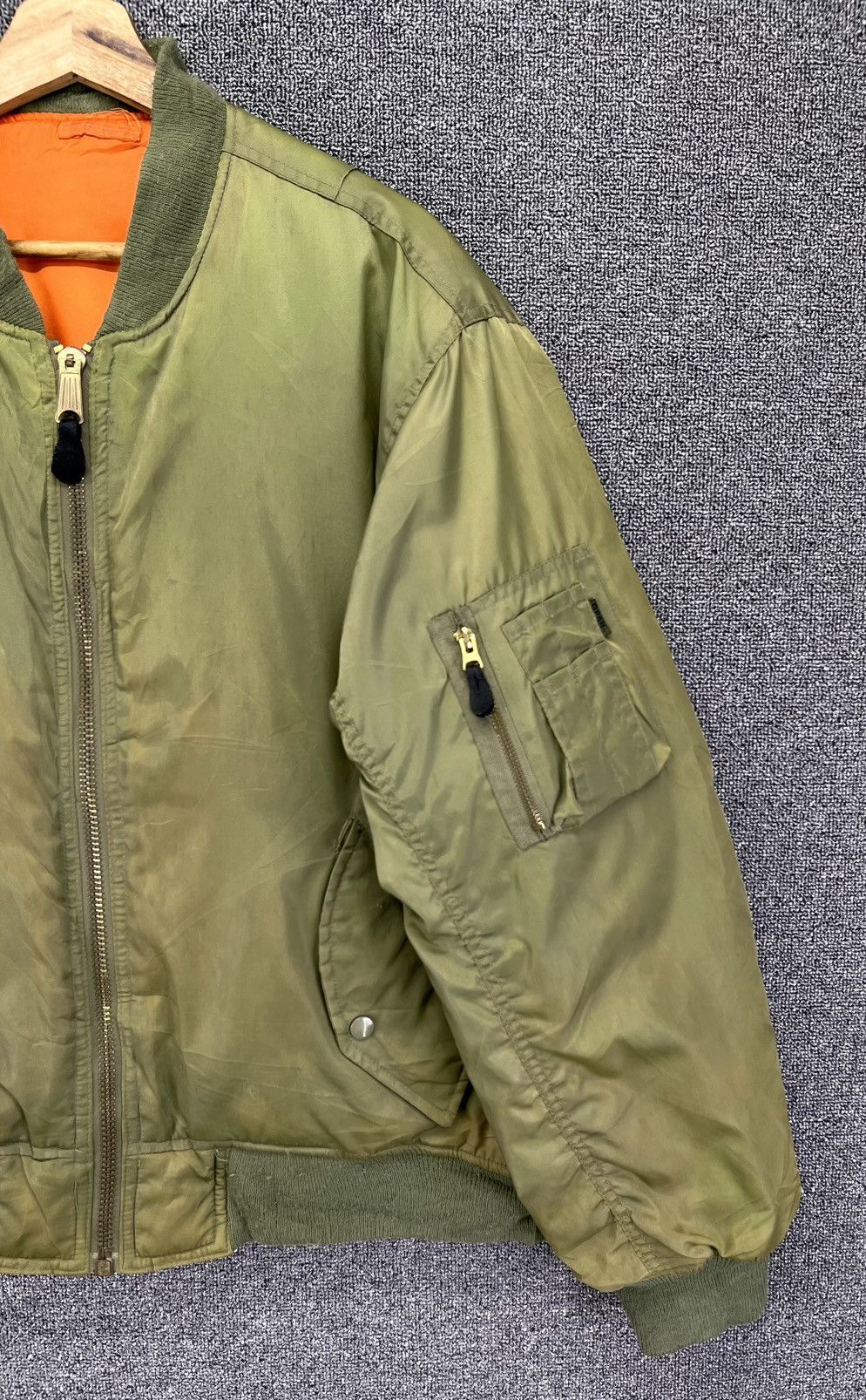 Japanese Brand Vintage Gear Japanese Zip Up Bomber Jacket Size US L / EU 52-54 / 3 - 3 Thumbnail