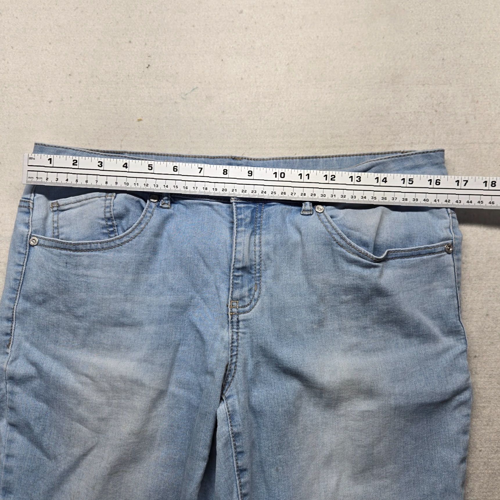 Denime Roebuck & Co. R1893 Jeans Jegging Blue 12 Women 5-Pocket Denim Pants Adult Regular Mid Rise Casual Size 34" / US 12 / IT 48 - 4 Thumbnail