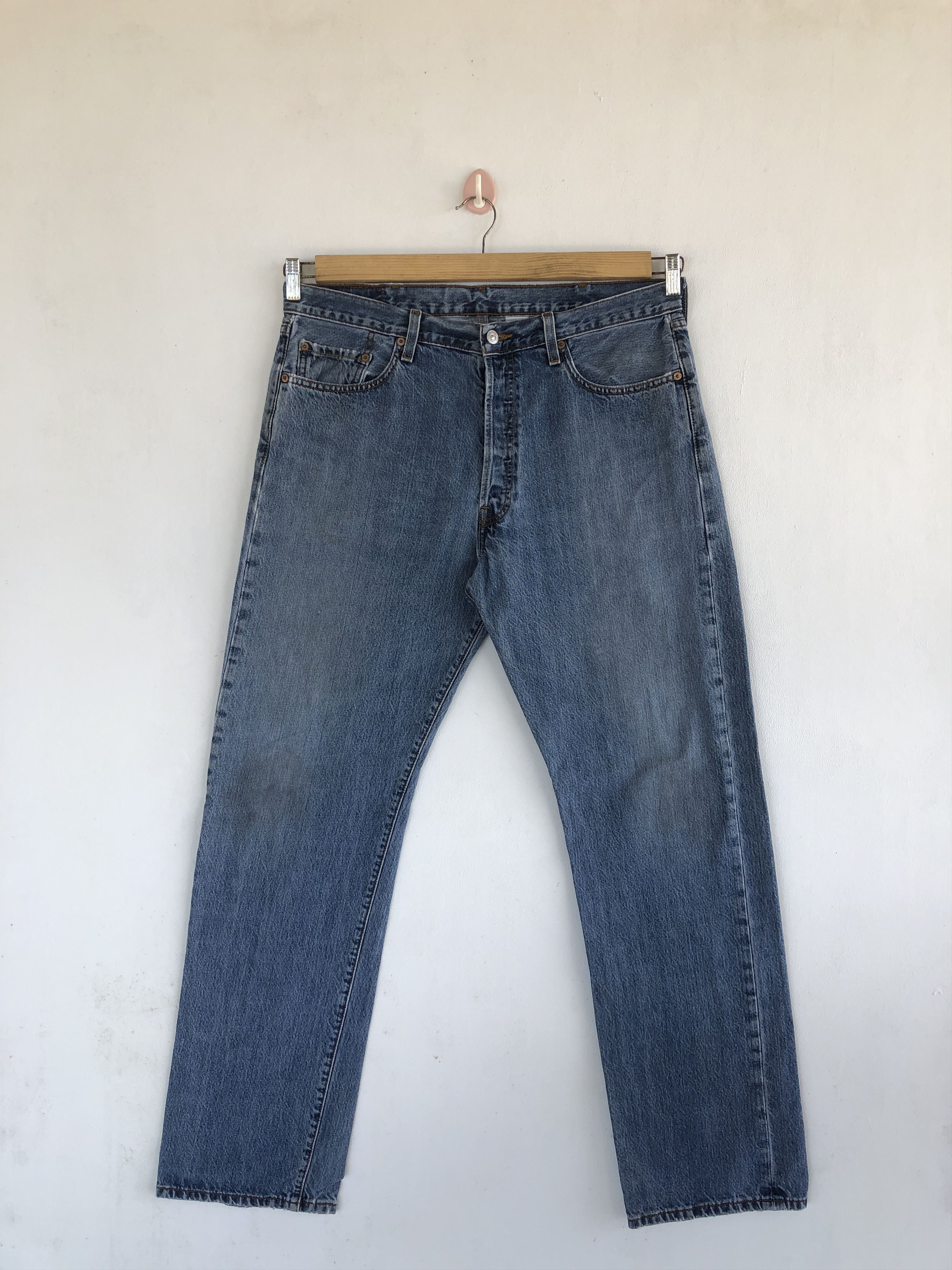 Levi's Vintage Levis 501 Sun Faded Jeans Levi's Light Wash Denim Size US 32 / EU 48 - 1 Thumbnail