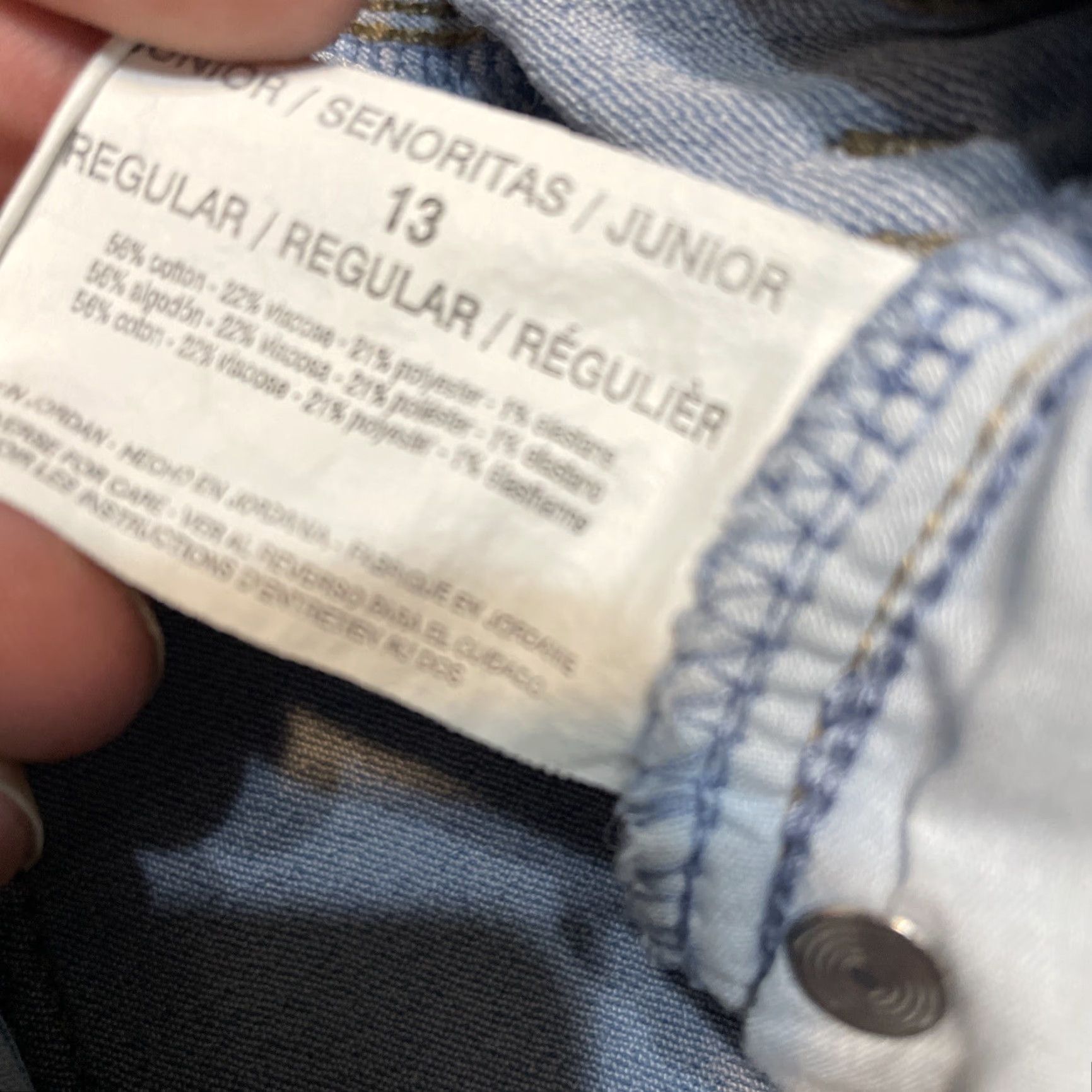 Vintage VINTAGE LEI Jeans Regular Straight Leg Light Wash Size 13 Junior Womens Blue Size 34" / US 12 / IT 48 - 3 Thumbnail