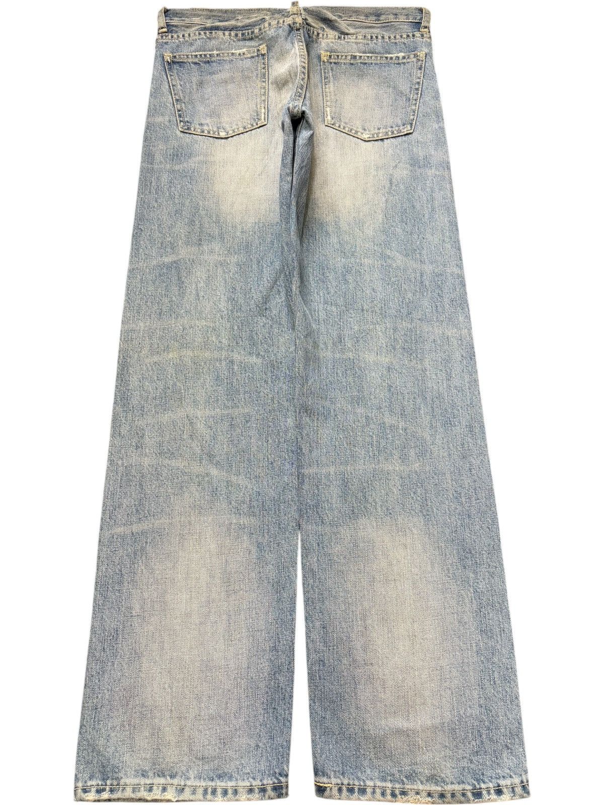 Edwin Vintage Japanese Brand Faded Wash Distressed Jeans Size 31" - 2 Thumbnail