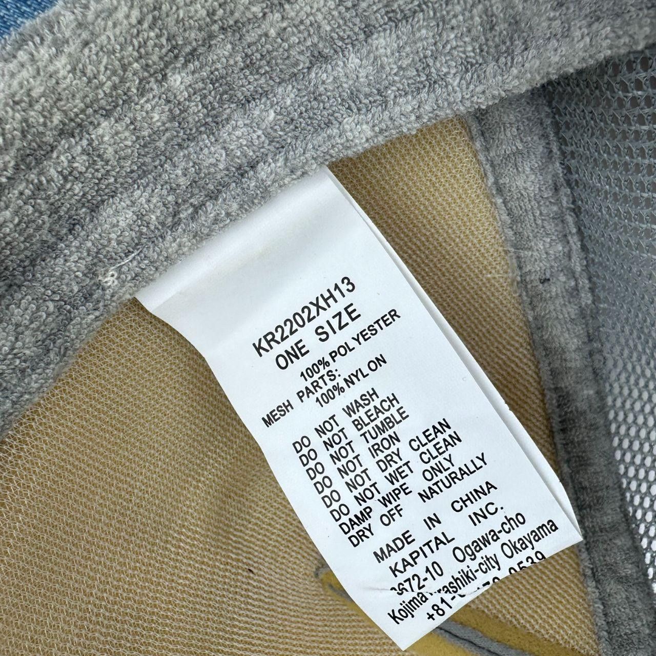 Kapital Denim Repair Shop KAPITAL Kountry Gray Patchwork Hat Size ONE SIZE - 6 Thumbnail