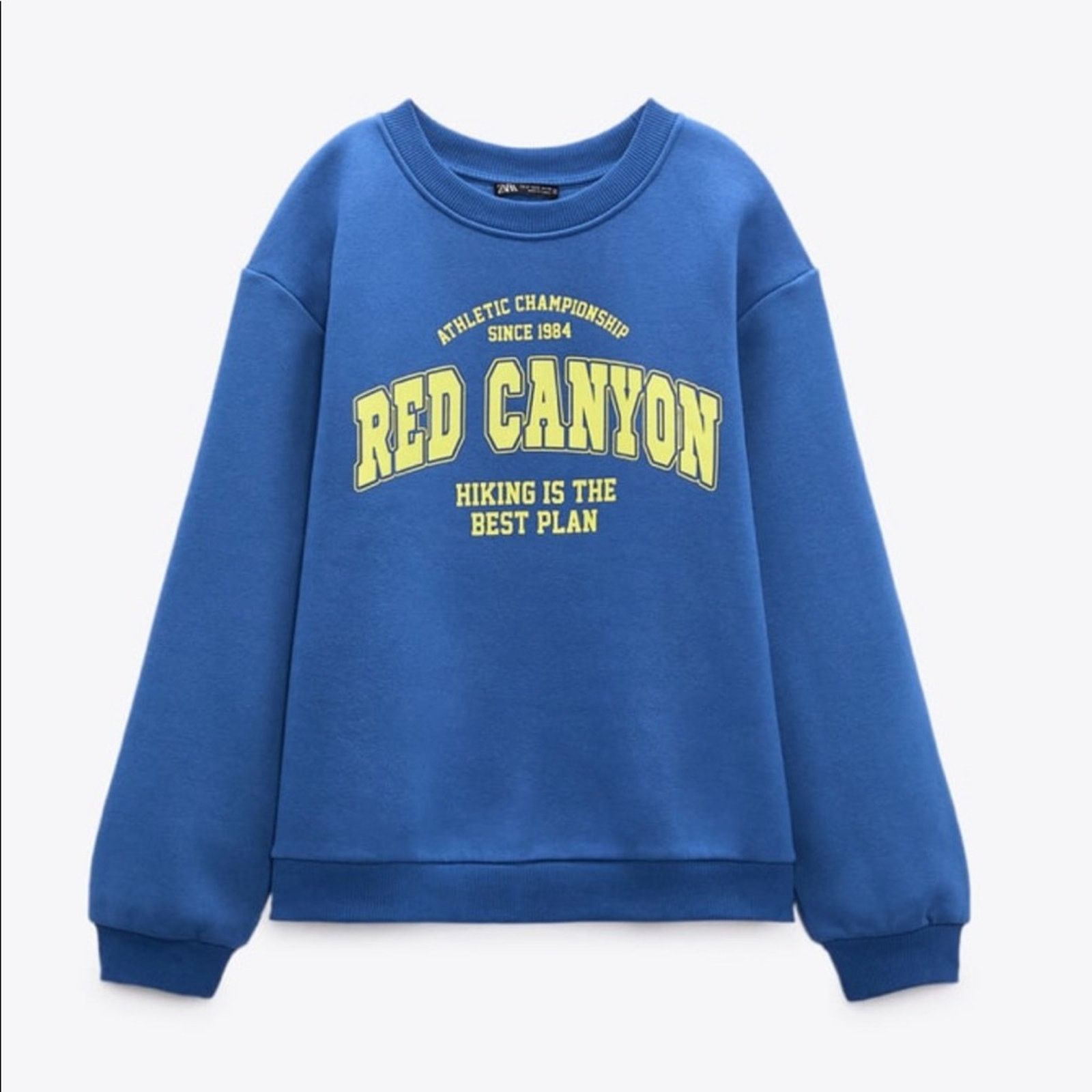 Zara ZARA BLOGGER FAVORITE TEXT PRINT SWEATSHIRT Size XL / US 12-14 / IT 48-50 - 9 Thumbnail