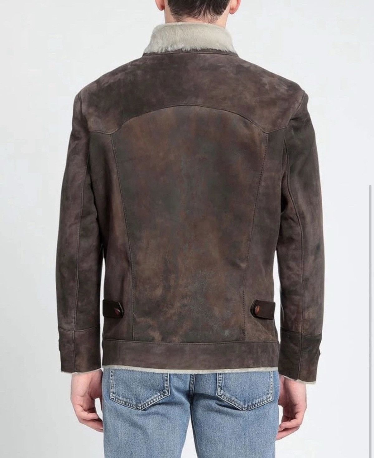 Other DELAN sheep leather Jacket NWT $1608 Size US XL / EU 56 / 4 - 5 Thumbnail
