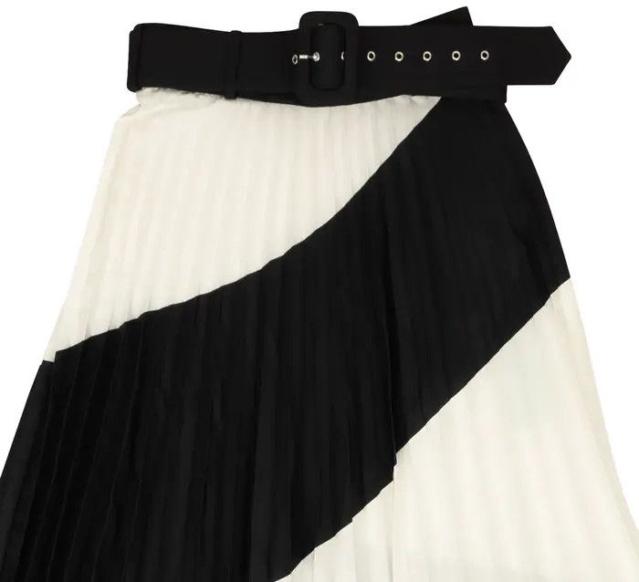 Off-White o1y1225 Midi Skirt in White/Black Size 27" / US 4 / IT 40 - 3 Thumbnail