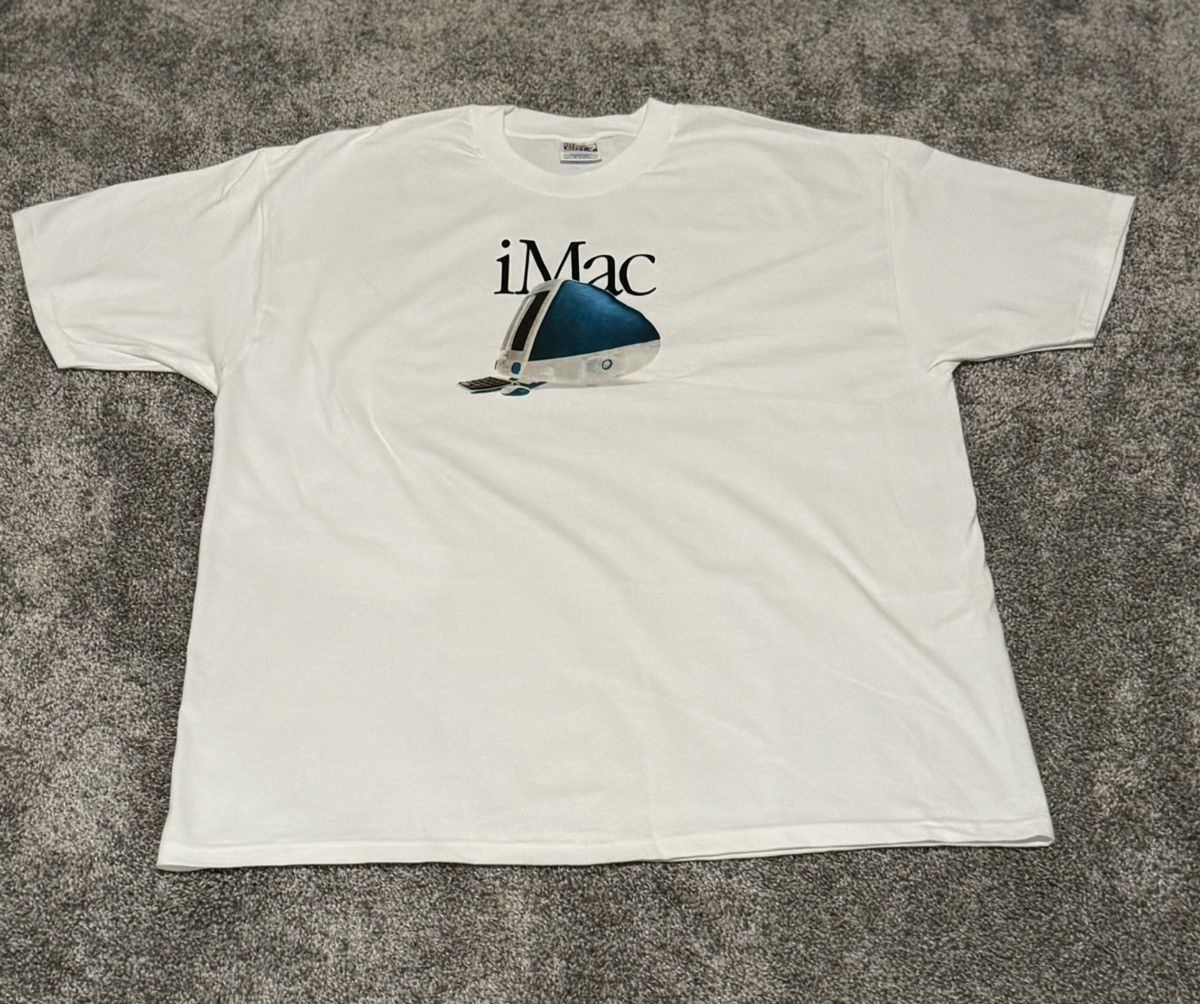 image of Apple Imac T-Shirt in White, Men's (Size 2XL)