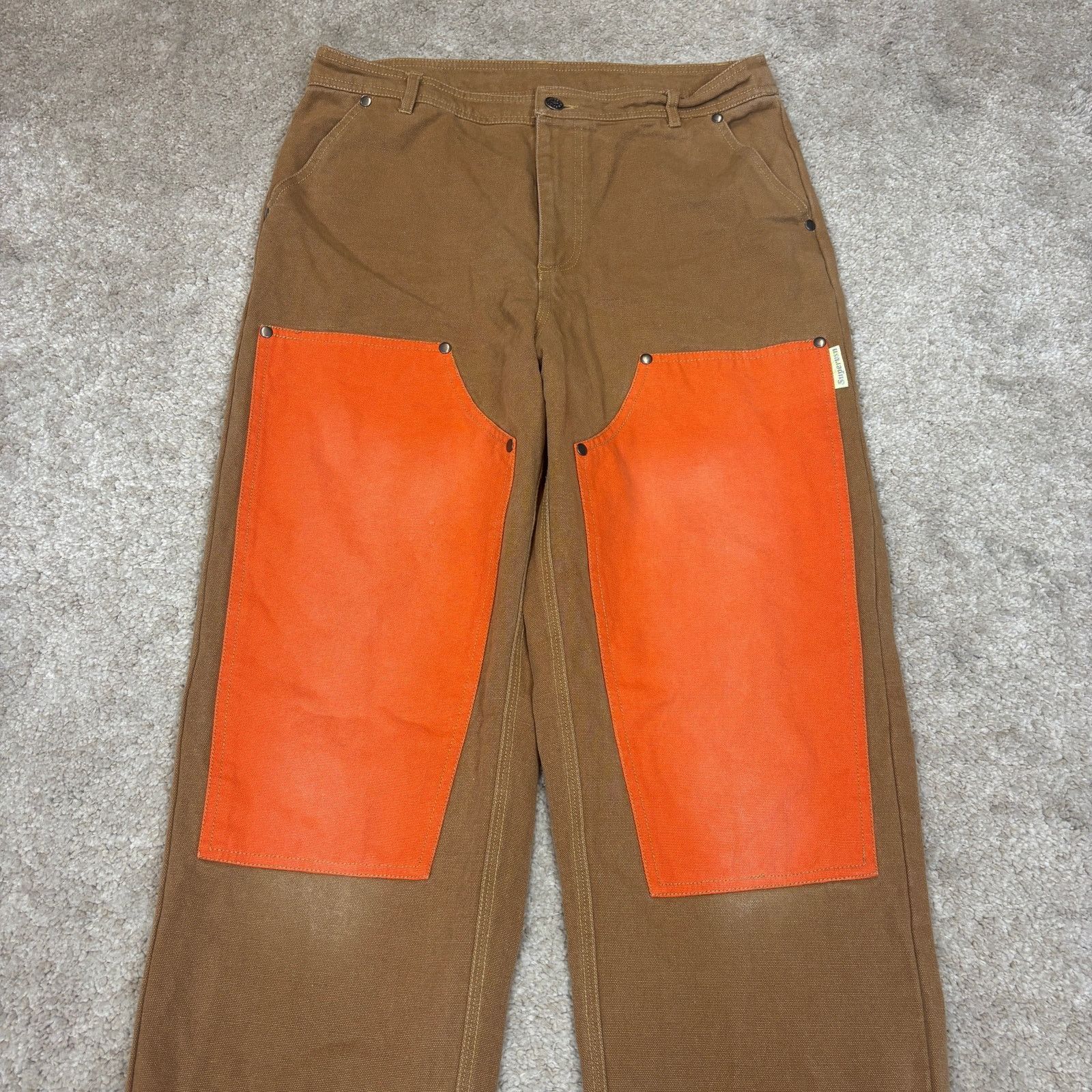 Other Supervsn Studios Double Knee Work Pants Men's Small (32x29) Size US 32 / EU 48 - 2 Thumbnail
