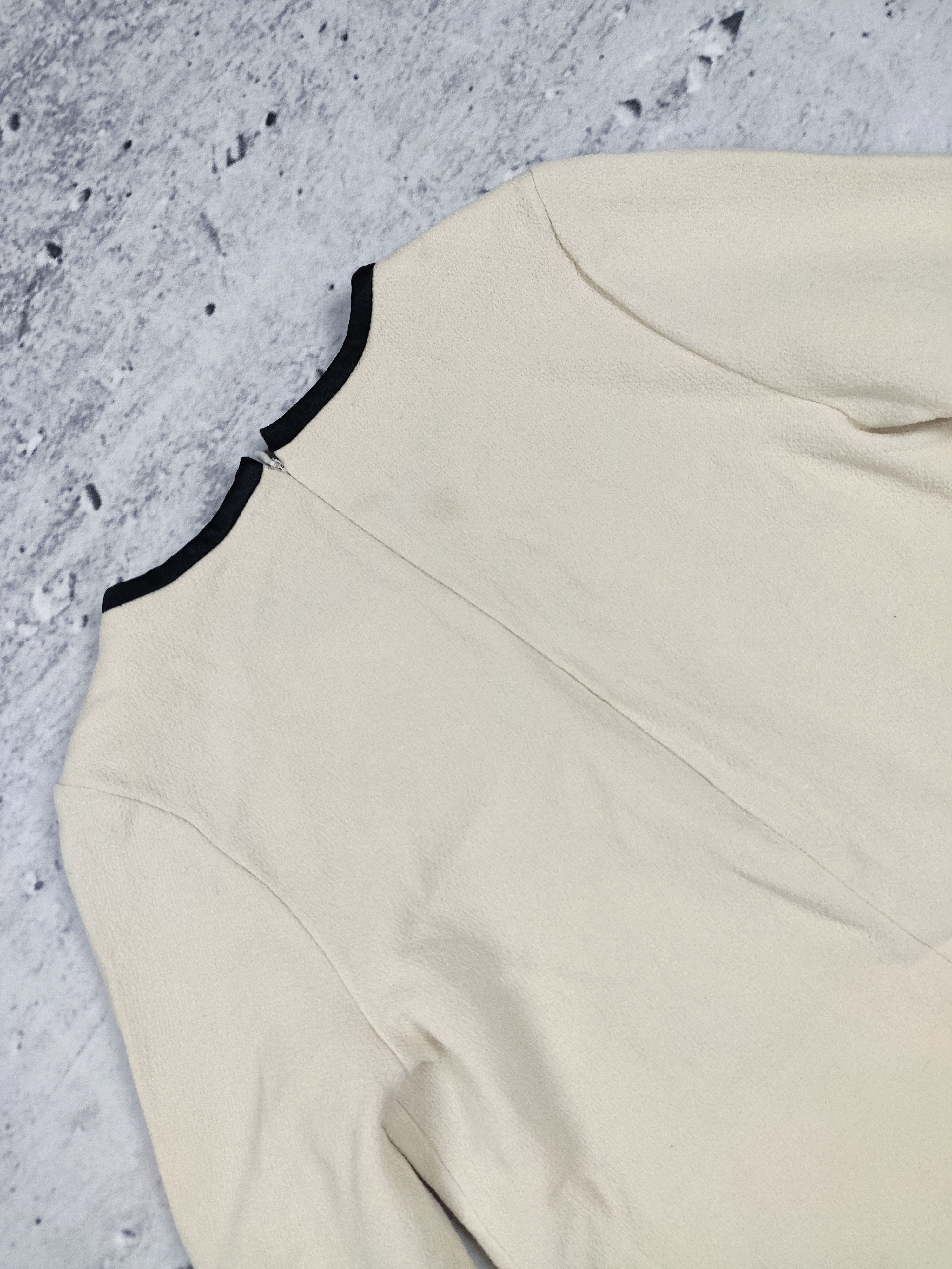 Designer Bouchra Jarrar women virgin wool dress AW2007 creamy Size S / US 4 / IT 40 - 11 Thumbnail