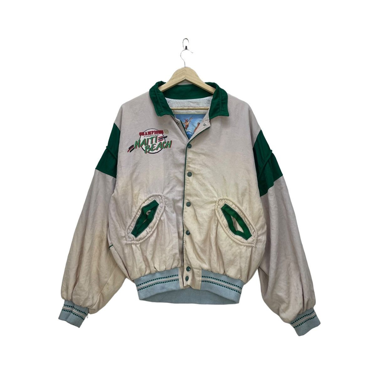 Champion × Vintage Vintage Champion Haiti Beach Paris Bomber Jacket Size US M / EU 48-50 / 2 - 2 Thumbnail