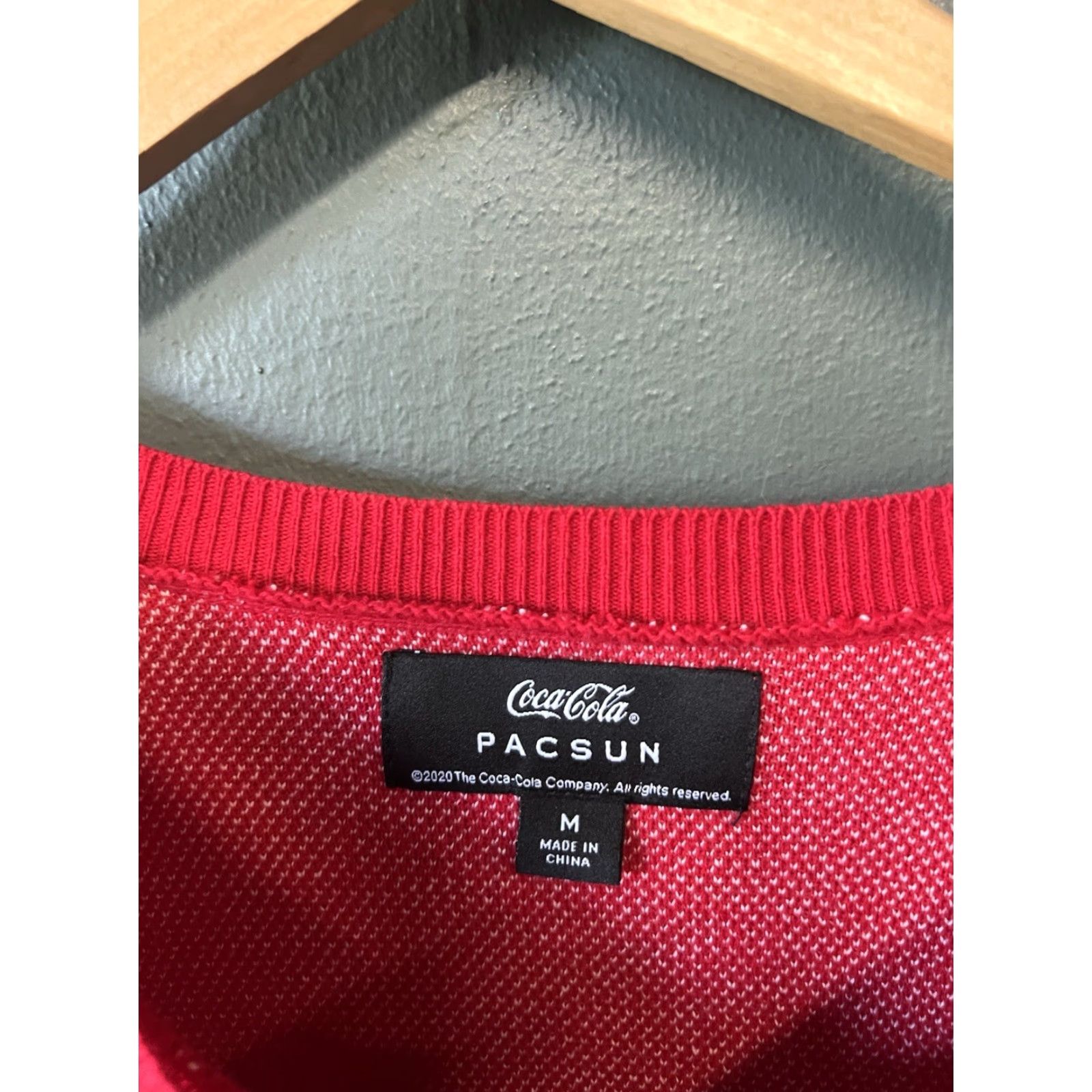 Vintage Coca Cola x Pacsun Sweatshirt Pullover Knit Red Adult M Size Pacsun Coca-Cola Women's Red Knit Pullover Sweatshirt M Size M / US 6-8 / IT 42-44 - 3 Thumbnail