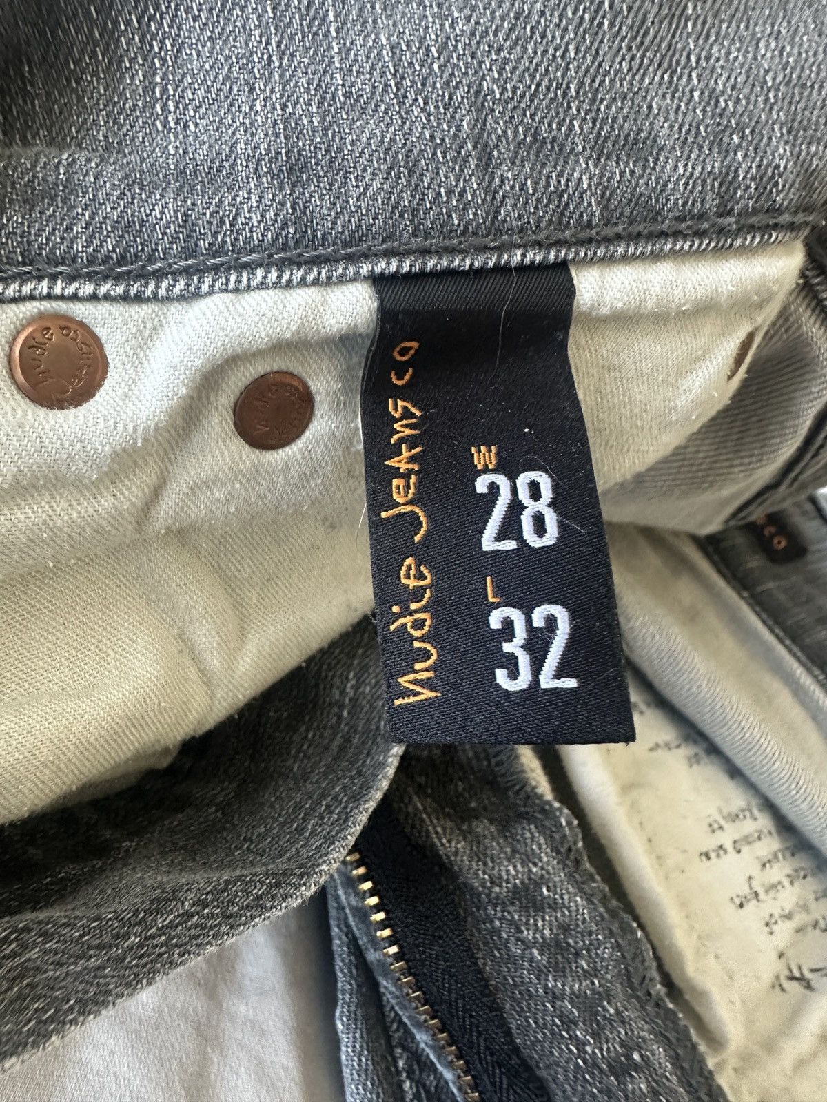 Nudie Jeans Thin Finn dry coated grey Size US 28 / EU 44 - 5 Thumbnail