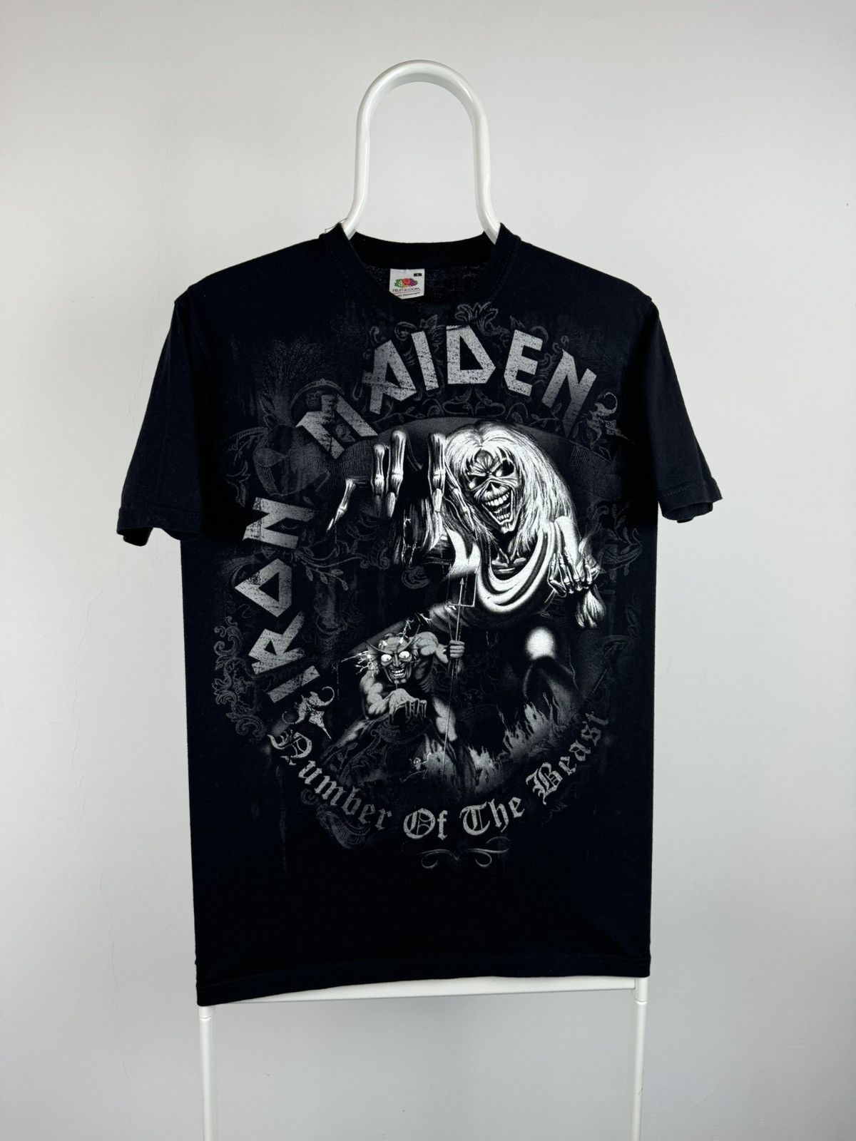 Vintage Iron Maiden Big Logo Full Printed Tee Size US S / EU 44-46 / 1 - 1 Thumbnail