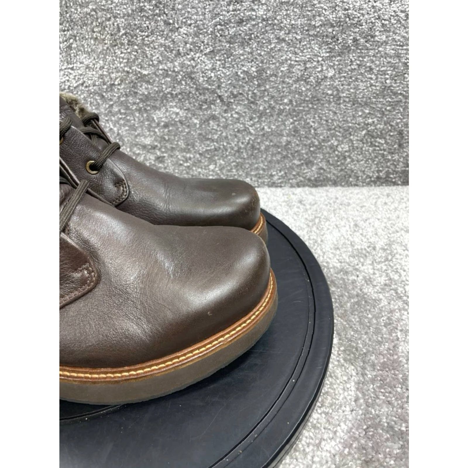 Vintage Samuel Hubbard Boot 7.5 M Winter's Day Brown Leather Shearling Lined Chukka Mens Size US 7.5 / EU 40-41 - 2 Thumbnail