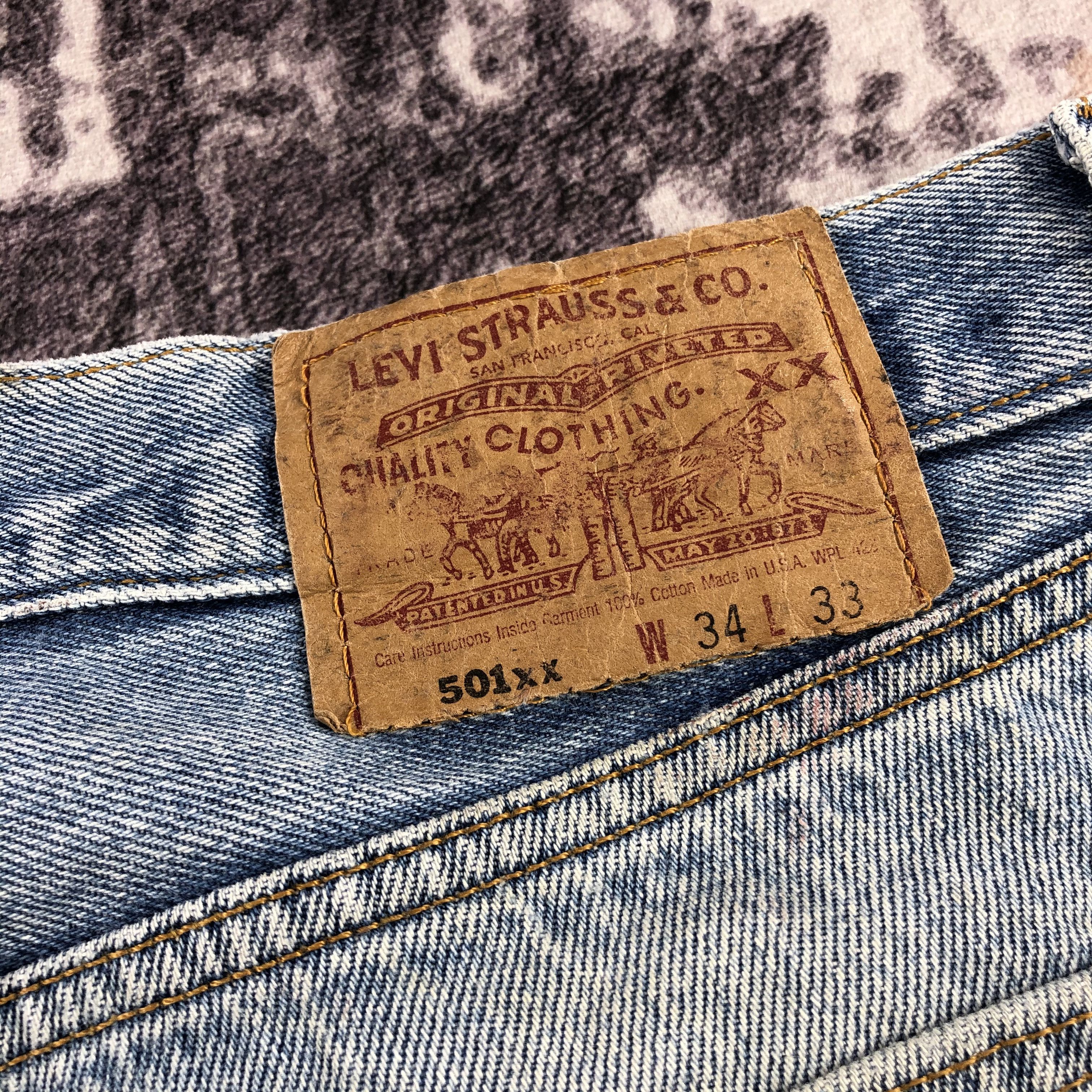 Levi's × Vintage 90s Vintage Light Wash Levis 501 Jeans-JM2595 Size US 33 - 5 Thumbnail