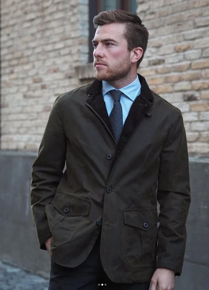 Barbour BARBOUR LUTZ Waxed Jacket Size US M / EU 48-50 / 2 - 2 Thumbnail
