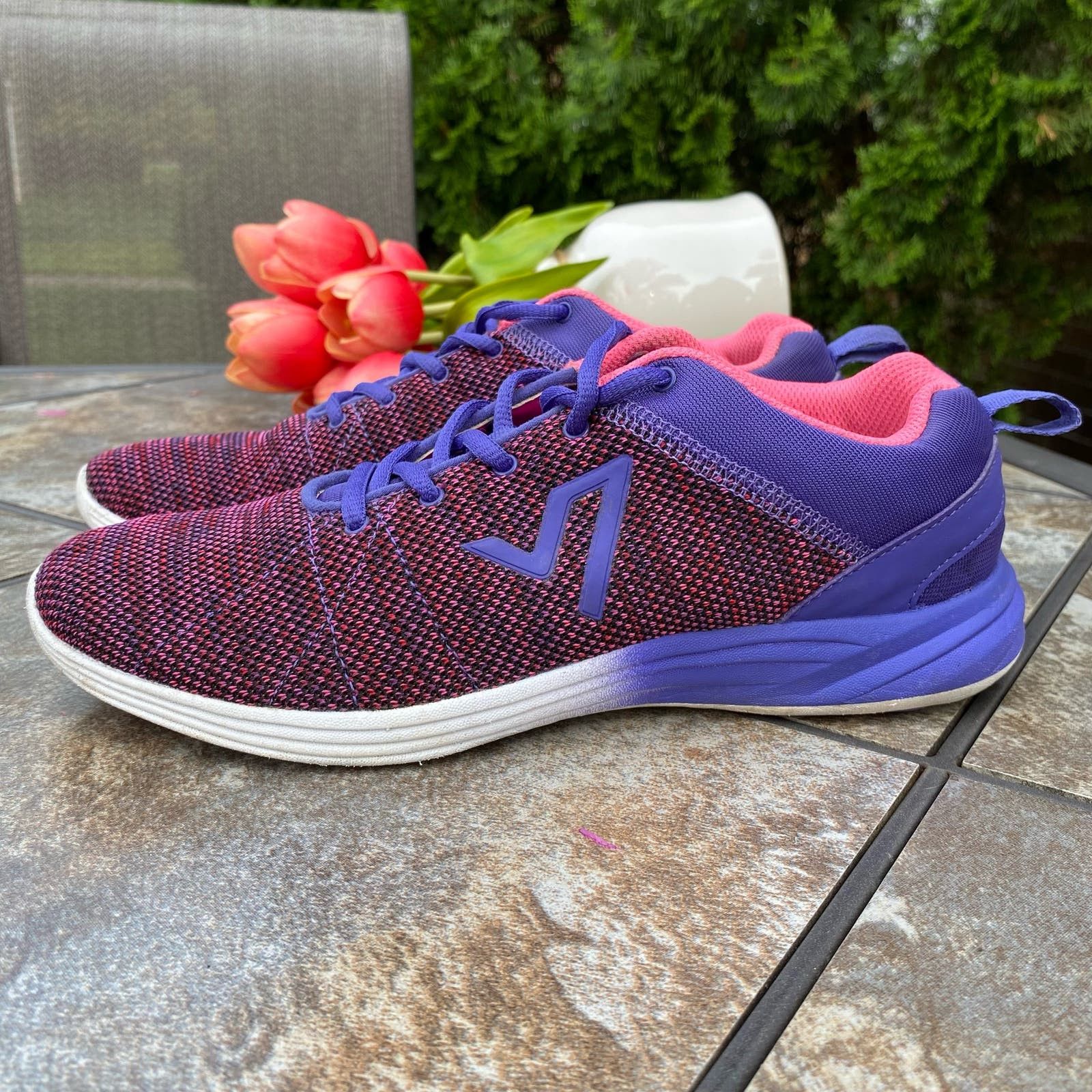 Vionic 335 Adley Purple Pink Athletic Walking Comfort Shoes